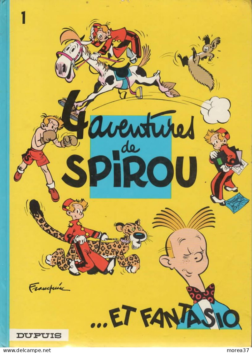 SPIROU ET FANTASIO  "4 Aventures De Spirou "  Tome 1  De FRANQUIN   DUPUIS - Spirou Et Fantasio