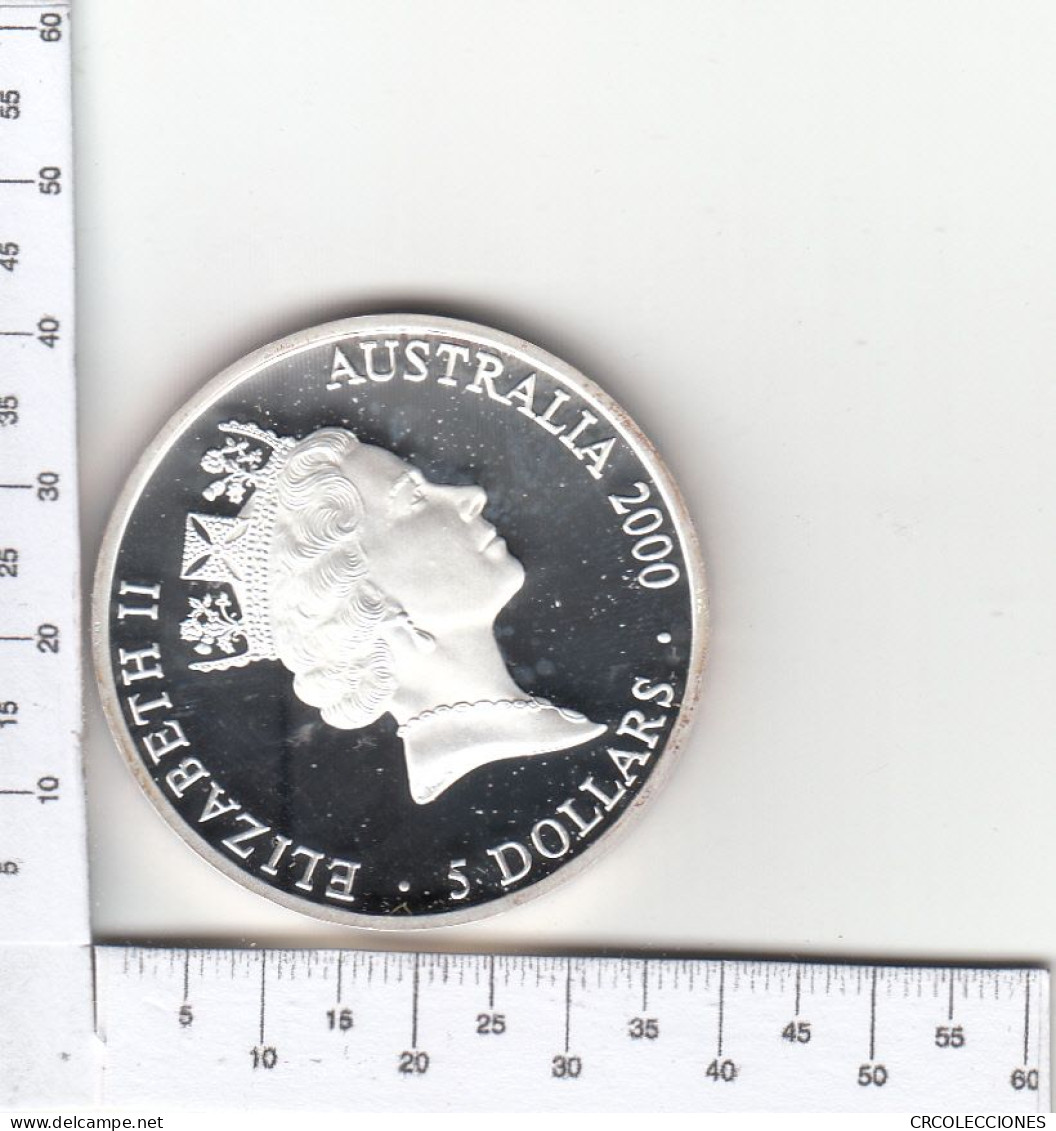 CR1728 MONEDA AUSTRALIA 5 DÓLARES 2000 ONZA PLATA - Otros & Sin Clasificación