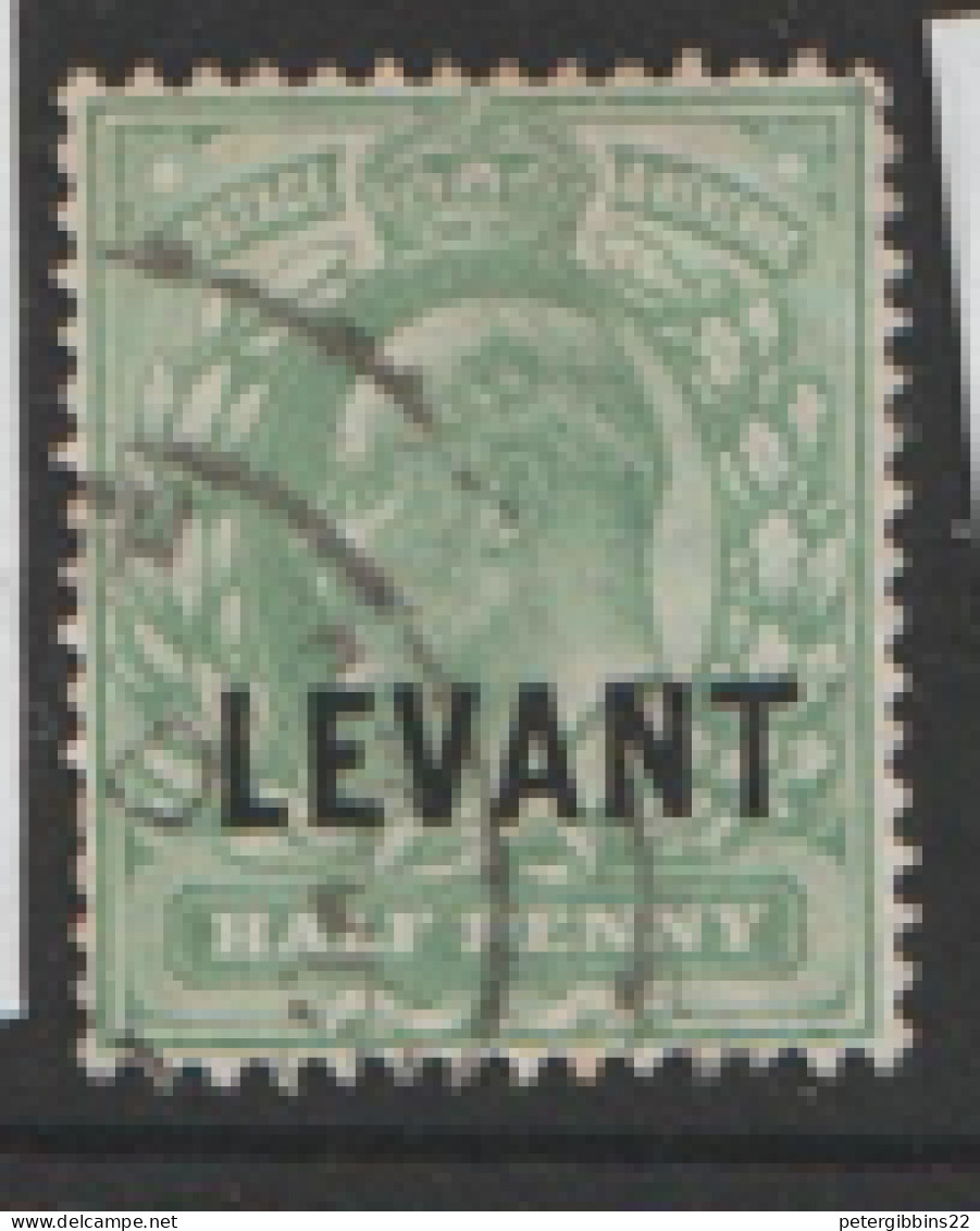 British Levant  British Currency  1905  SG  L1  1/2d  Fine Used - Levante Británica