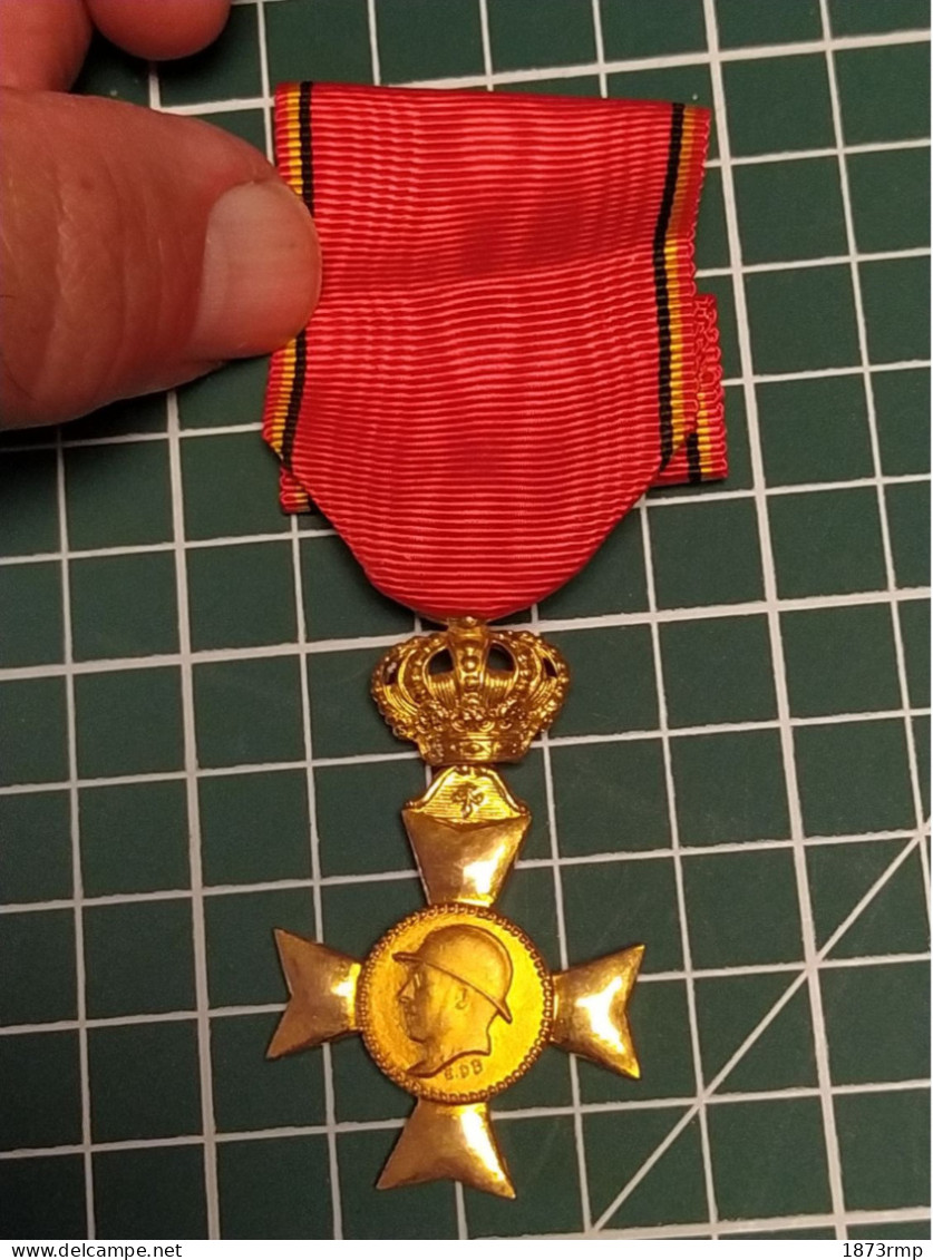 MEDAILLE CROIX DES VETERANS DU ROI ALBERT 1ER, BELGIQUE - Belgio