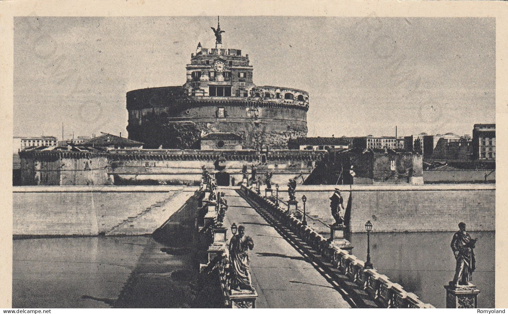 CARTOLINA  ROMA,LAZIO-CASTEL S.ANGELO-STORIA,MEMORIA,CULTURA,RELIGIONE,IMPERO ROMANO,BELLA ITALIA,VIAGGIATA 1924 - Castel Sant'Angelo