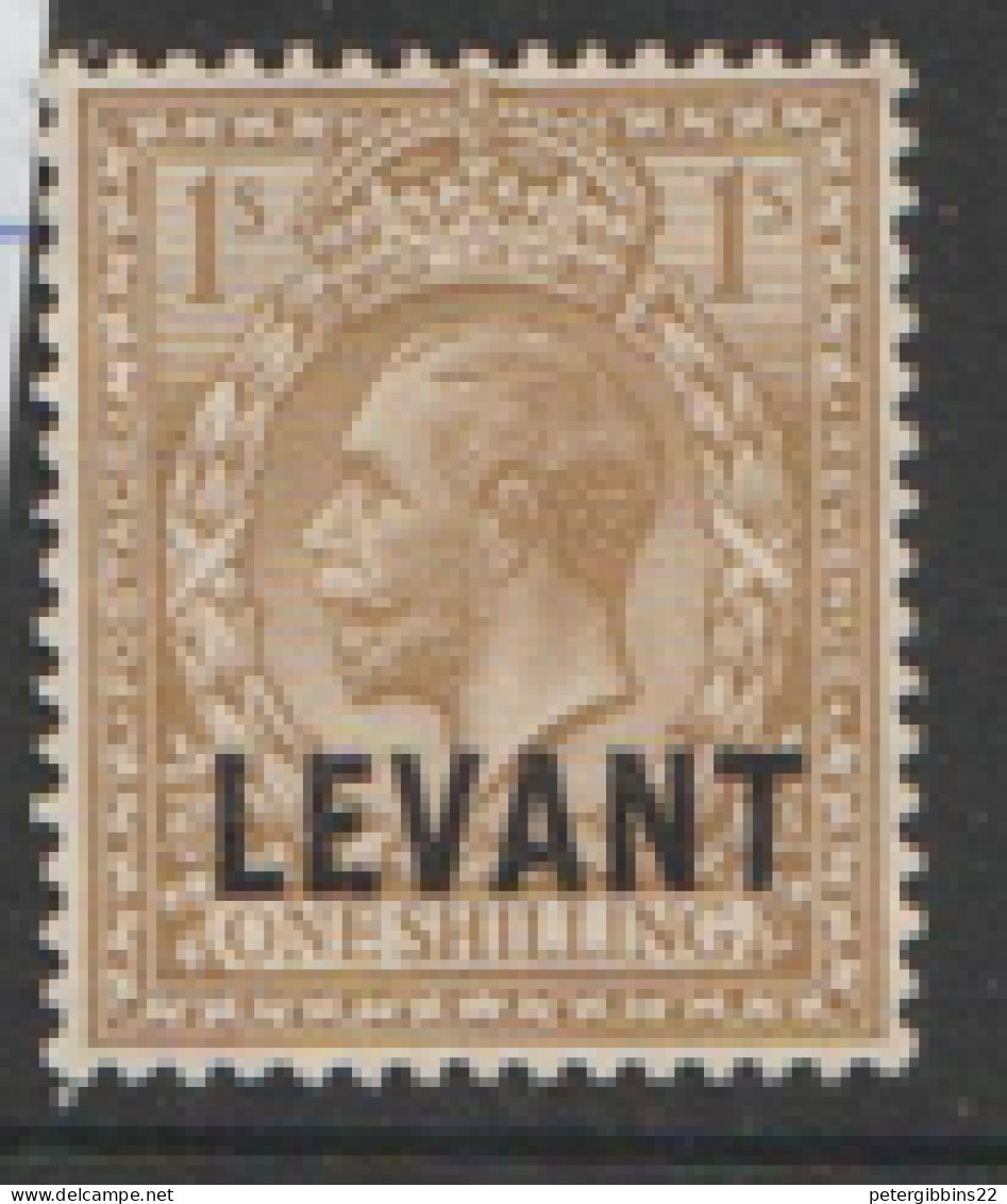 British Levant  British Currency  1921  SG  L23  1/-d  Mounted Mint - Levante Británica