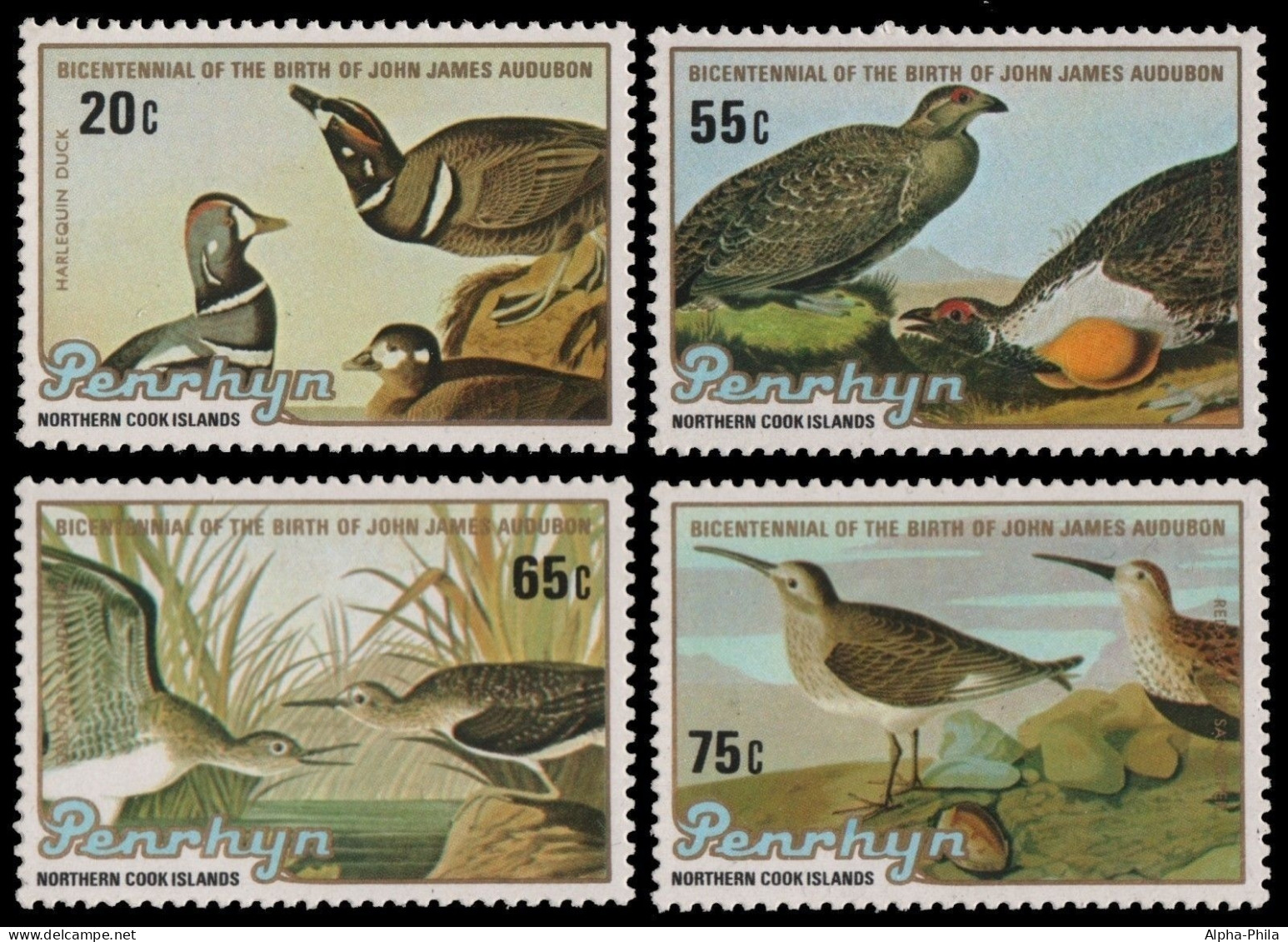 Penrhyn 1985 - Mi-Nr. 414-417 ** - MNH - Vögel / Birds - Audubon - Sonstige - Ozeanien