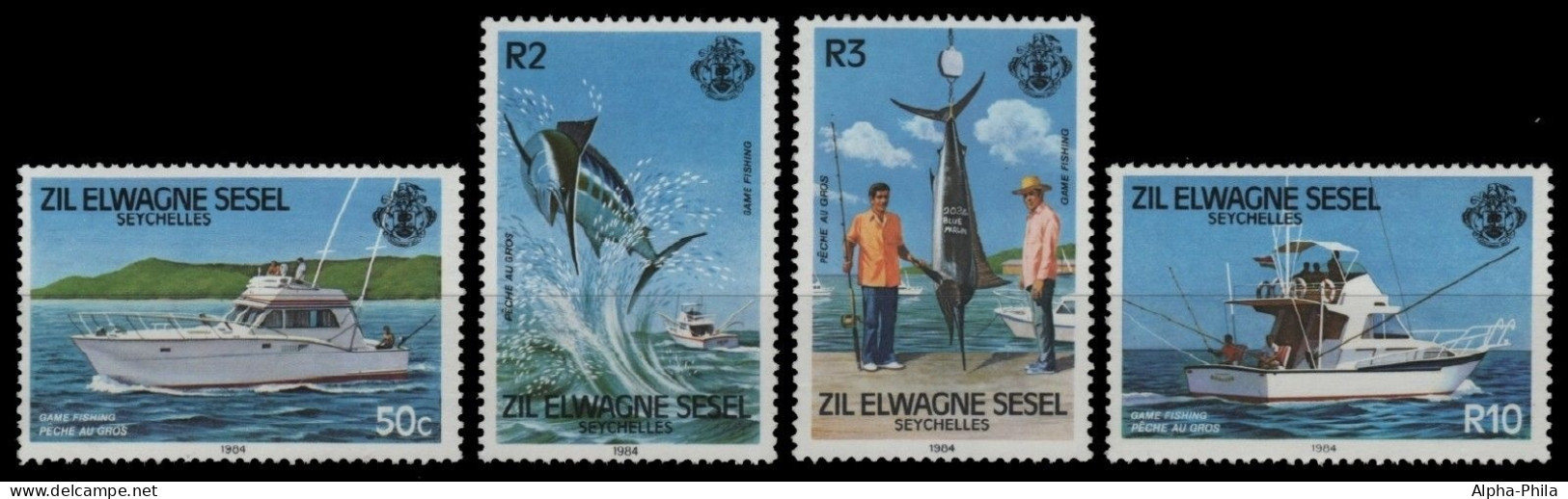 Äußere Seychellen 1984 - Mi-Nr. 80-83 ** - MNH - Fische / Fish - Seychelles (1976-...)