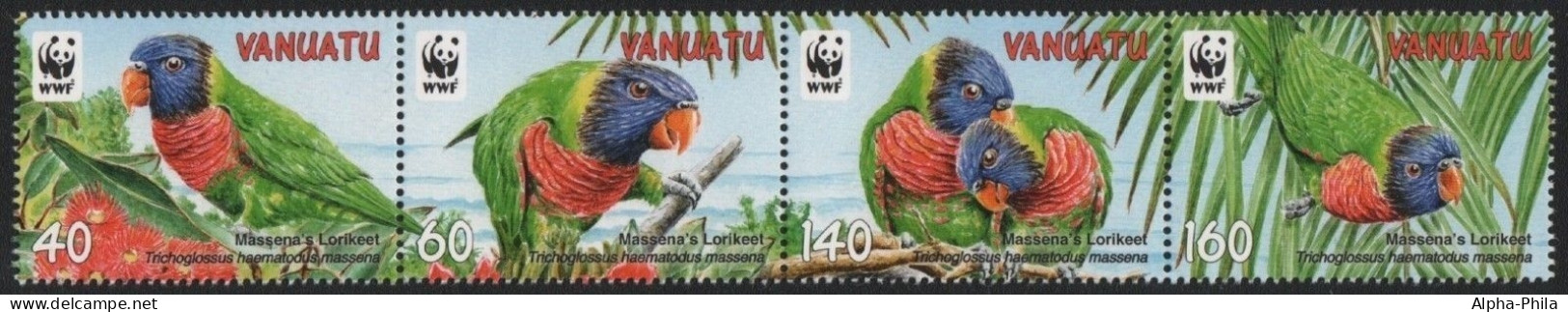 Vanuatu 2011 - Mi-Nr. 1443-1446 ** - MNH - Vögel / Birds - Vanuatu (1980-...)