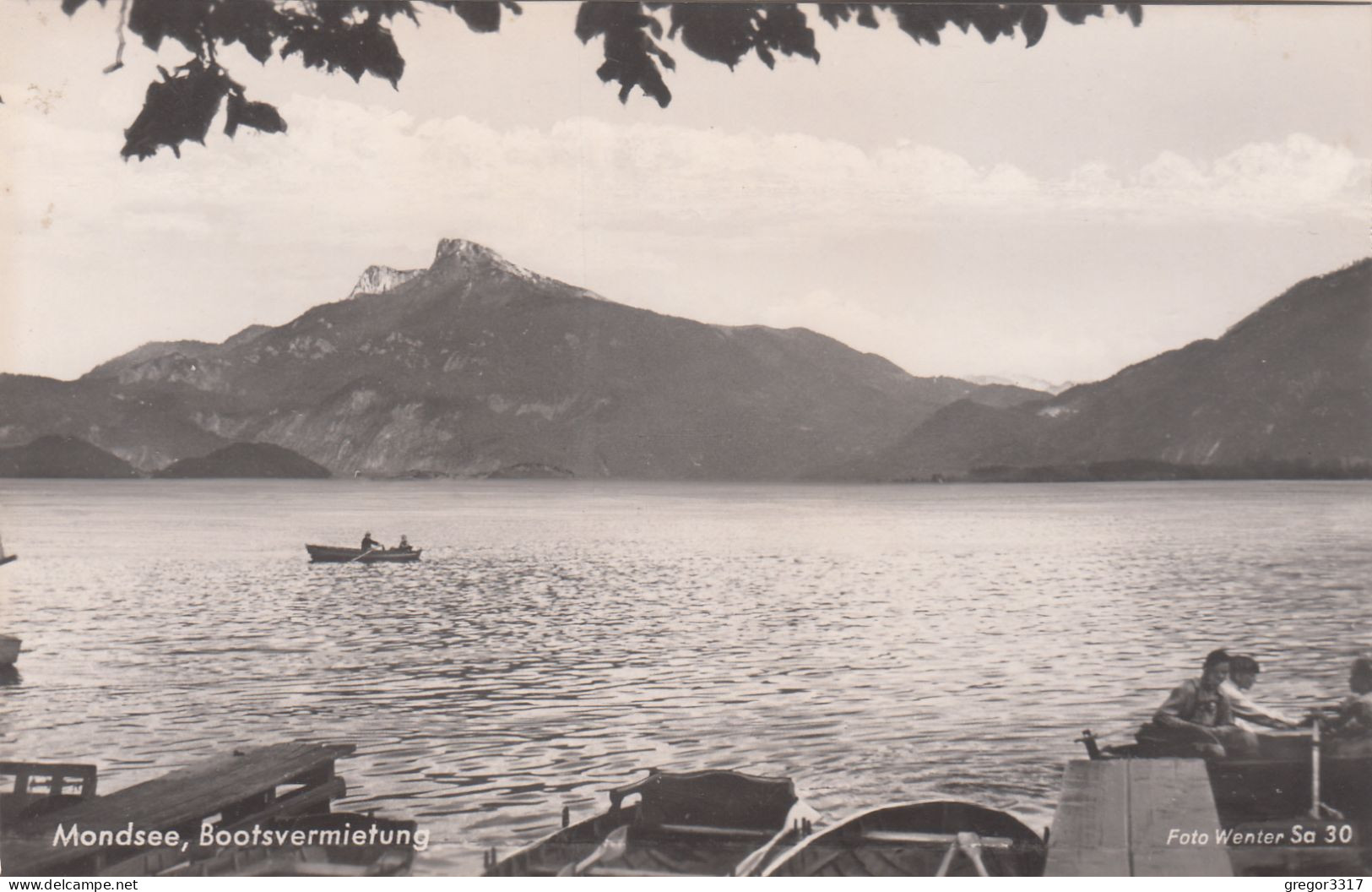 D8601) MONDSEE - BOOTSVERMIETUNG - Sehr Schöne Alte FOTO AK - Ruderboote - Mondsee