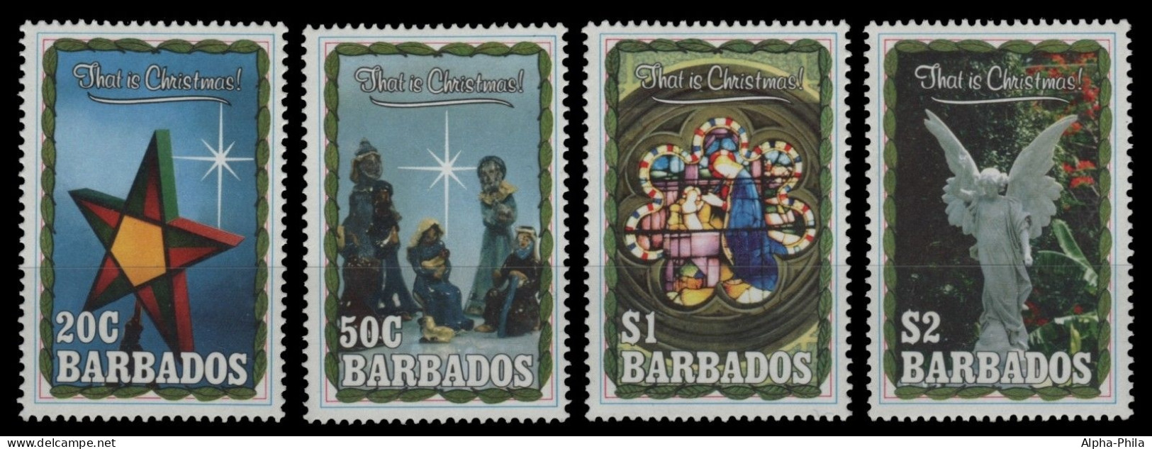 Barbados 1990 - Mi-Nr. 766-769 ** - MNH - Weihnachten / X-mas - Barbades (1966-...)