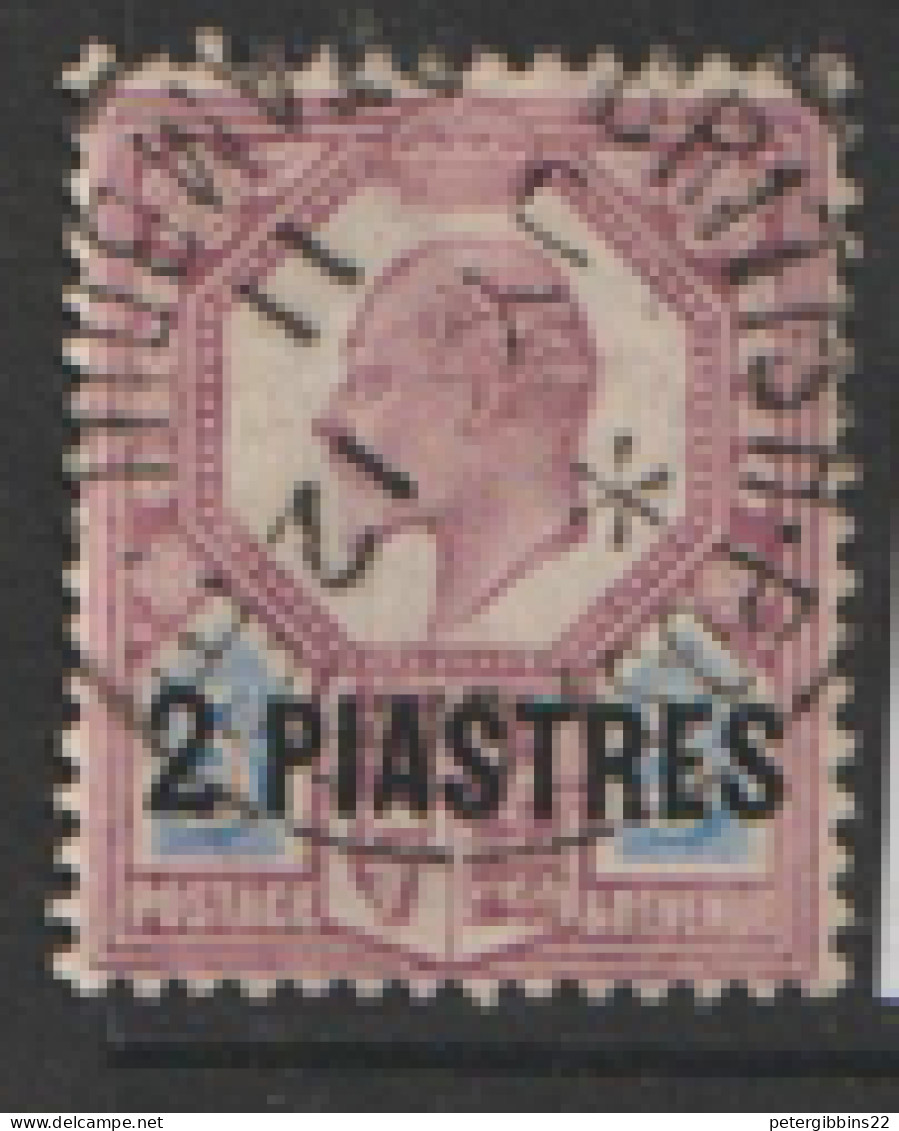 British Levant Turkish  Currency  1911  SG 30  2piastre Fine Used - British Levant