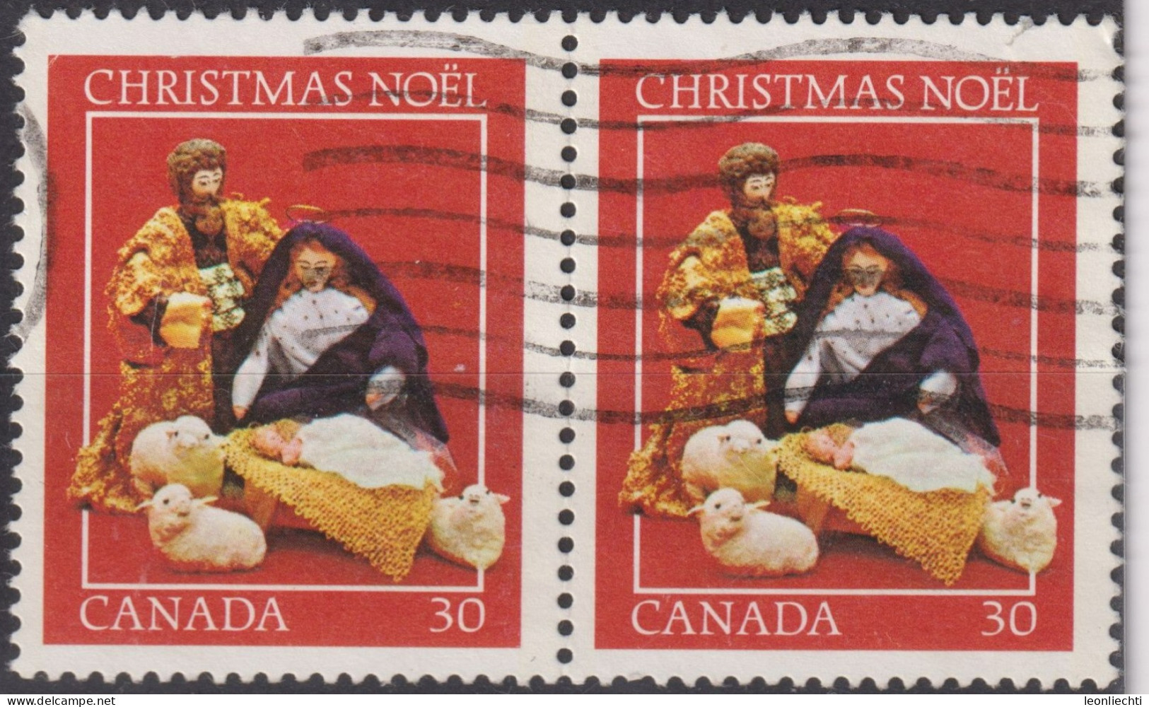 1982 Kanada ° Mi:CA 859, Sn:CA 973, Yt:CA 824, Weihnachten 1982, Krippenszene - Oblitérés
