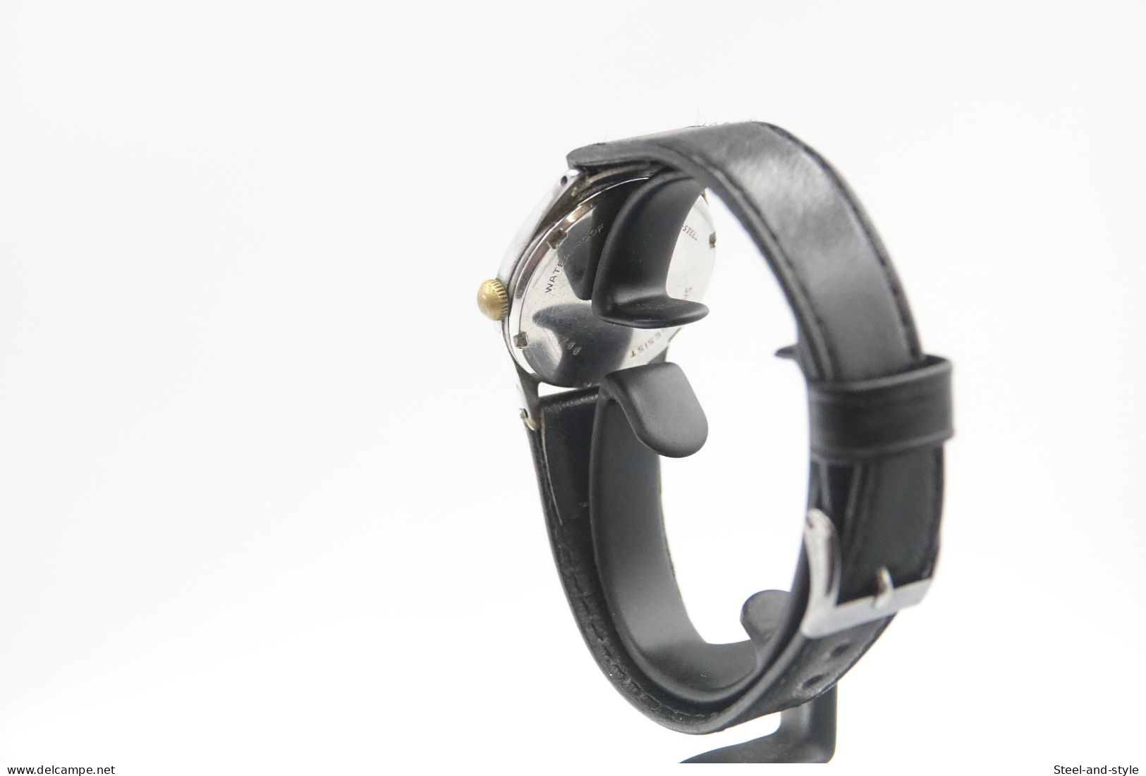 Watches : WATERPROOF MEN MILITARY STYLE HAND WIND - 1940-50's  - Original - Swiss Made - Running - Excelent Condition - Horloge: Modern