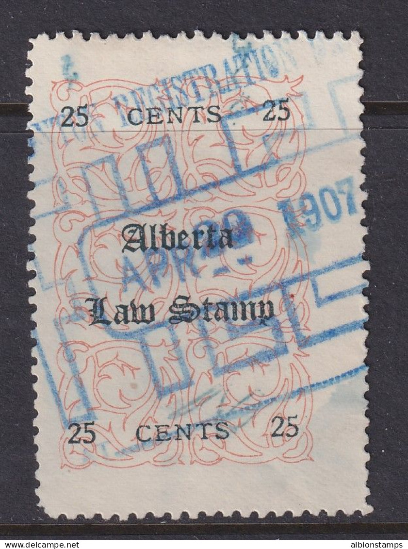 Canada Revenue (Alberta), Van Dam AL6, Used - Fiscale Zegels