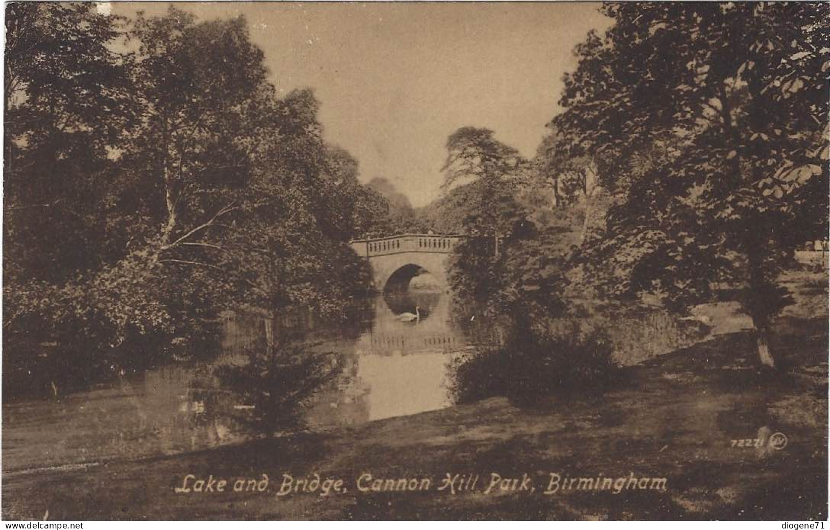 Lake And Bridge Cannon Hill Park Birmingham - Birmingham
