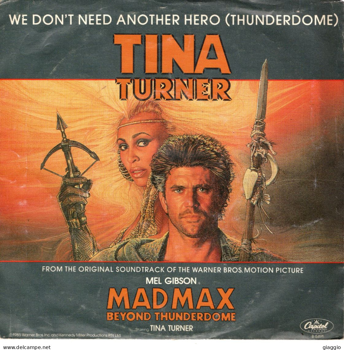 °°° 355) 45 GIRI - DAL FILM MADMAX  - TINA TURNER °°° - Musique De Films