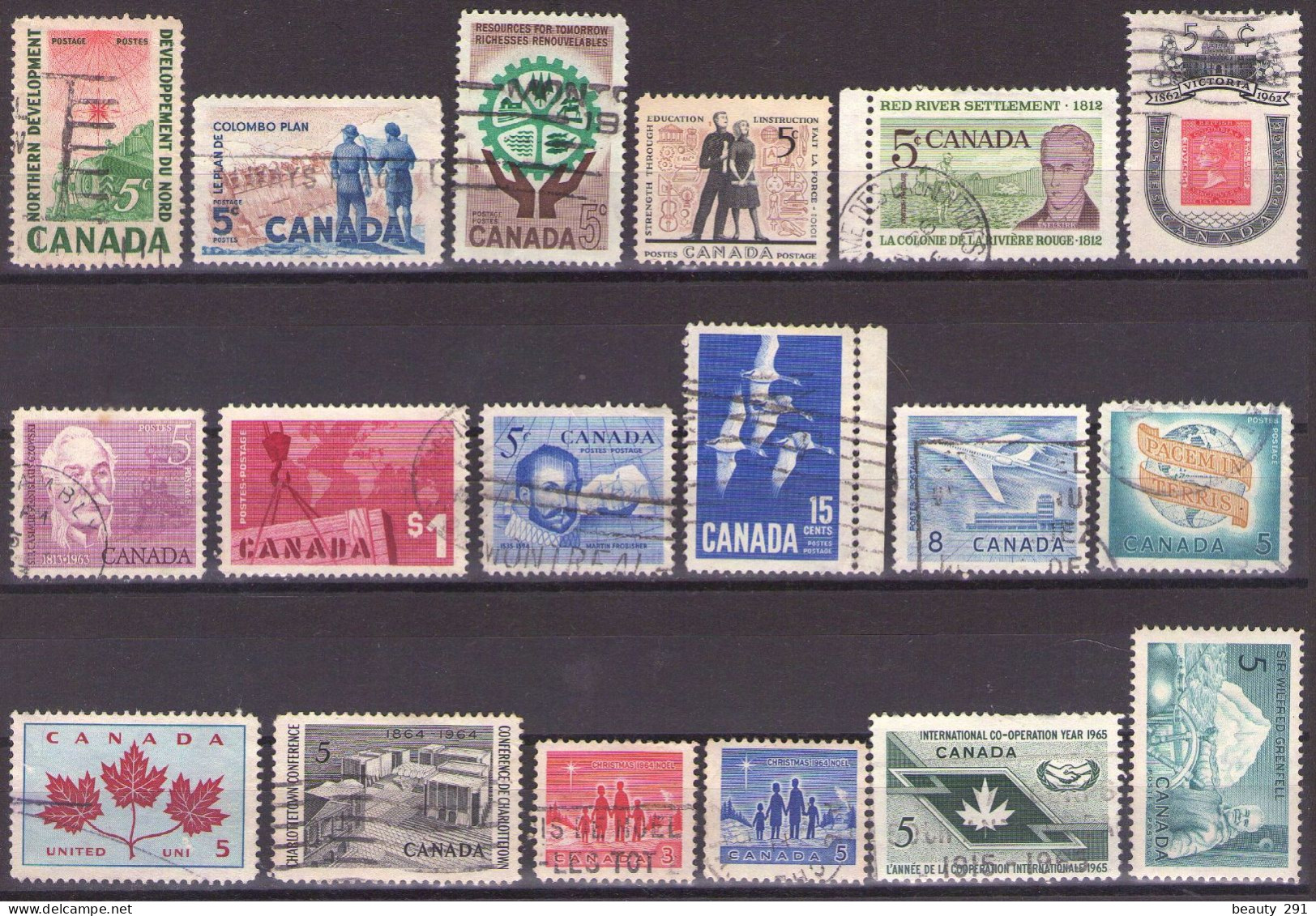 Canada 1961-1965 - ELIZABETH II - LOT - USED - Gebraucht