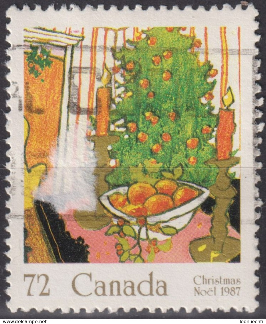 1987 Kanada ° Mi:CA 1065, Sn:CA 1150, Yt:CA 1026, Weihnachten 1987, Pflanzen - Oblitérés