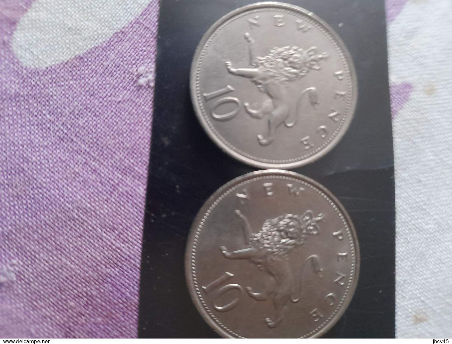 Lot De 2 Pieces De 10 New Pence 1969 Et 1970 - Andere & Zonder Classificatie