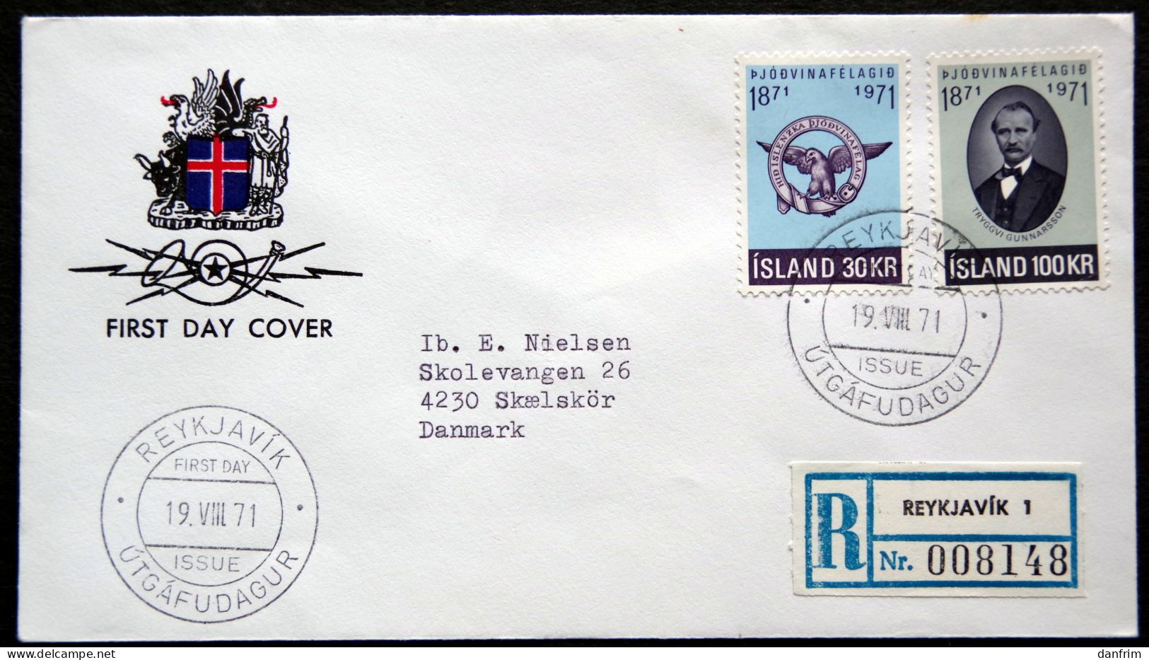 Iceland 1971    Minr.455-56   FDC  (6128 ) - FDC