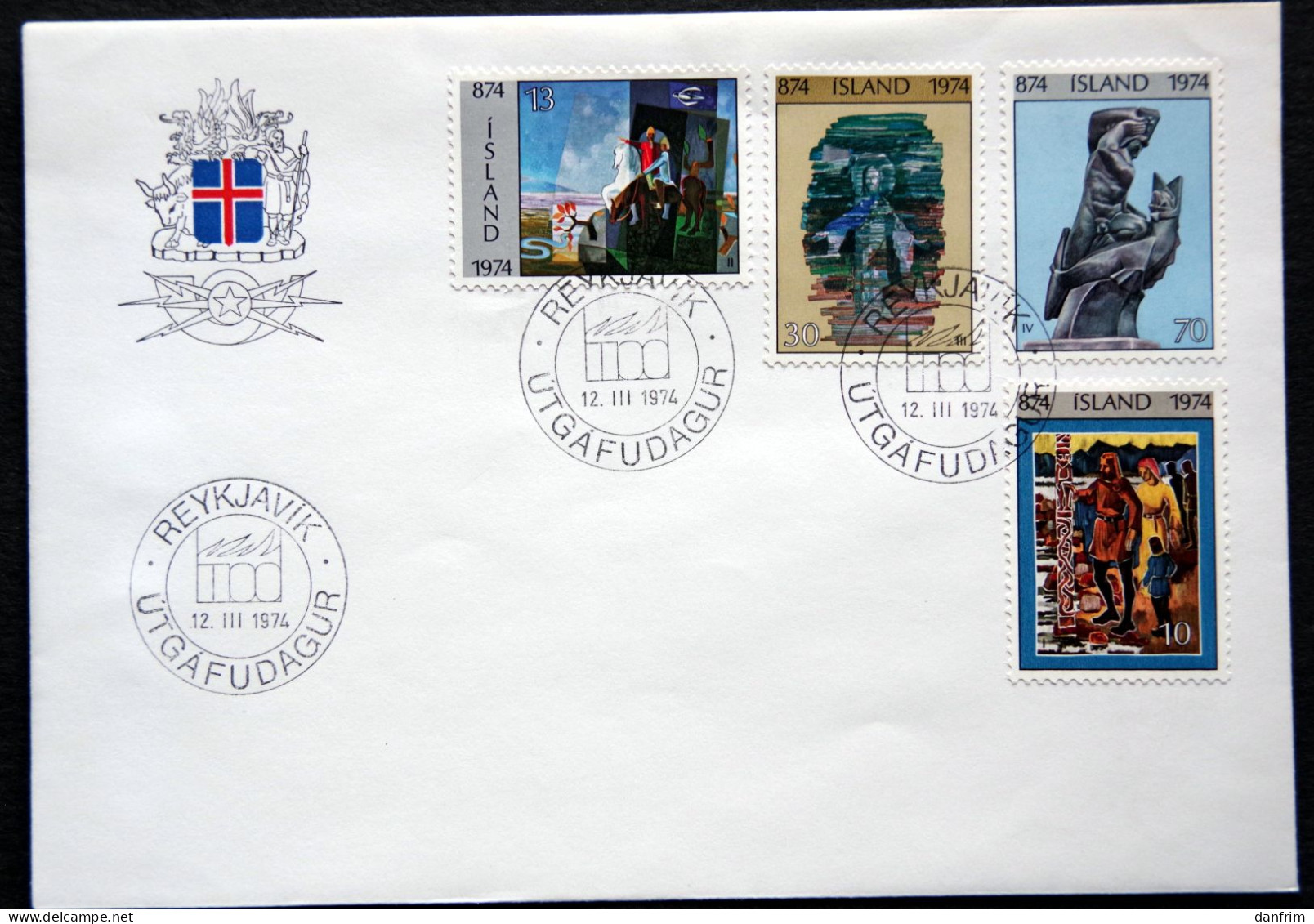 Iceland 1974    MiNr.485-88   FDC  ( Lot 2003 ) - FDC