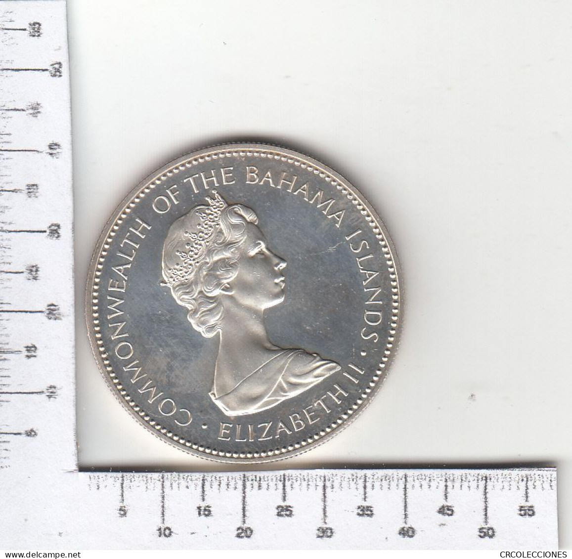 CR1742 MONEDA BAHAMAS 2 DÓLARES 1972 PLATA - Bahamas