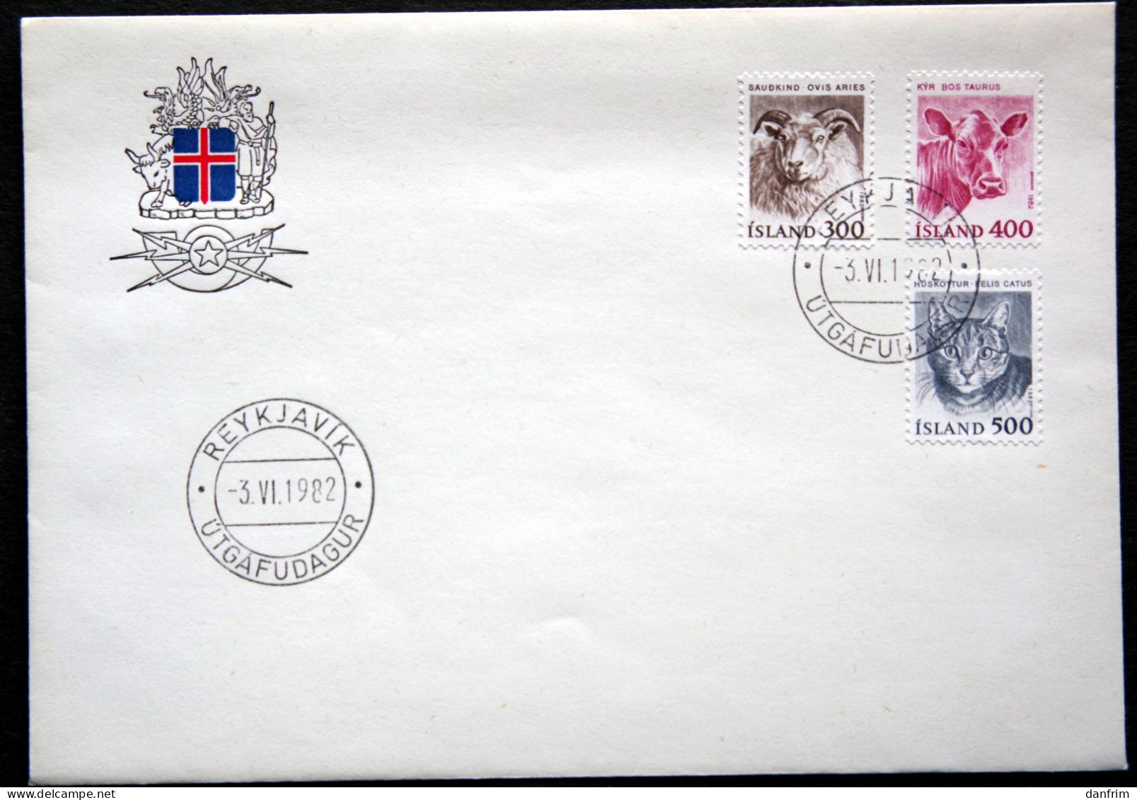 Iceland 1982     Minr.580-82     FDC   ( Lot 2003 ) - FDC