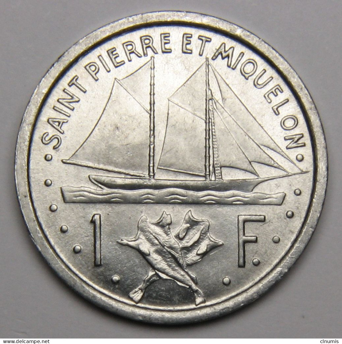 ASSEZ RARE : Saint-Pierre-et-Miquelon, 1 Franc Union Française, 1948 - Saint-Pierre-et-Miquelon