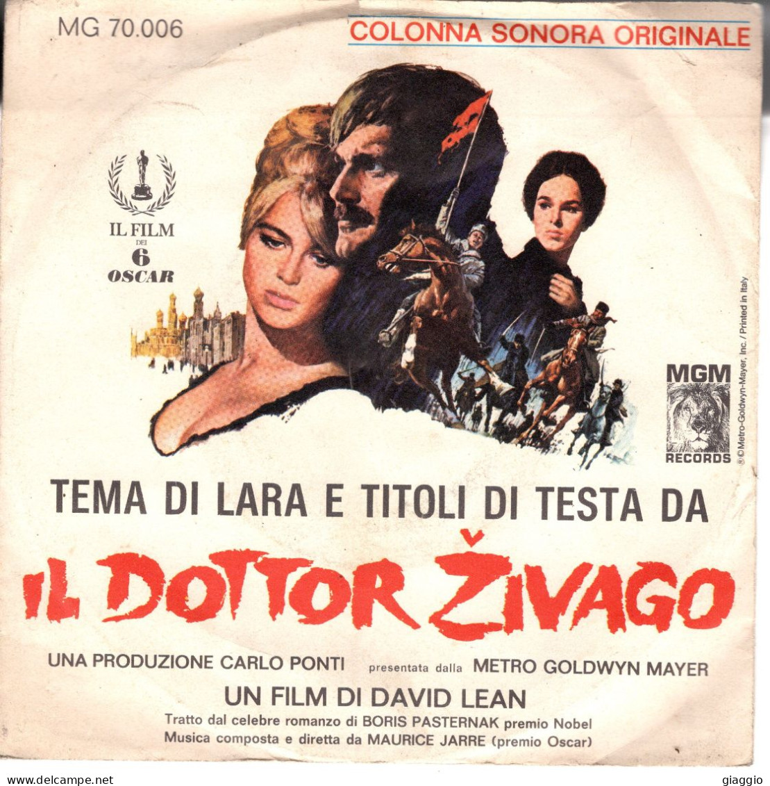 °°° 356) 45 GIRI - DAL FILM IL DOTTOR ZIVAGO  - MAURICE JARRE °°° - Soundtracks, Film Music