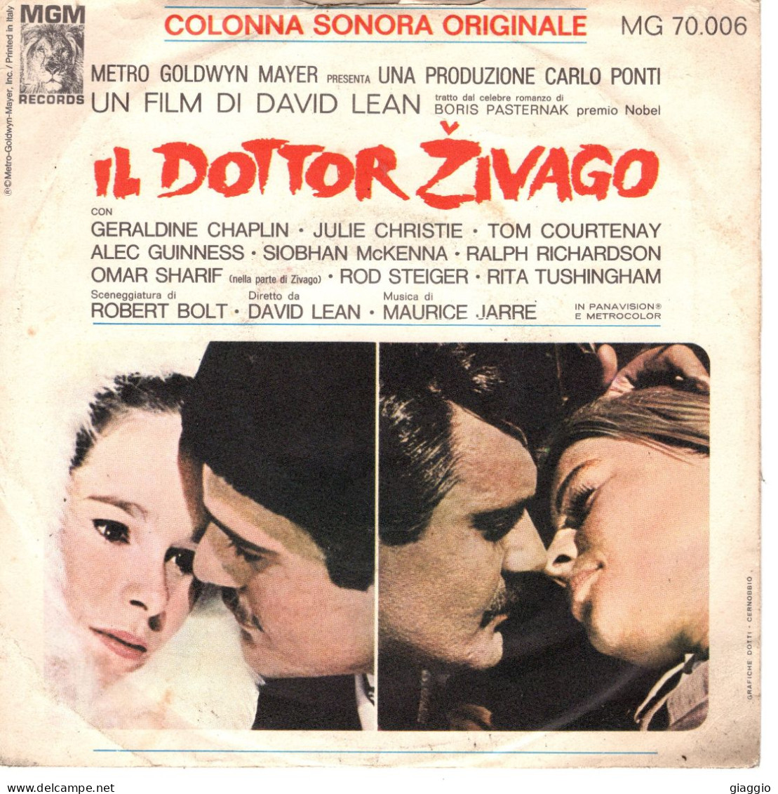 °°° 356) 45 GIRI - DAL FILM IL DOTTOR ZIVAGO  - MAURICE JARRE °°° - Filmmusik