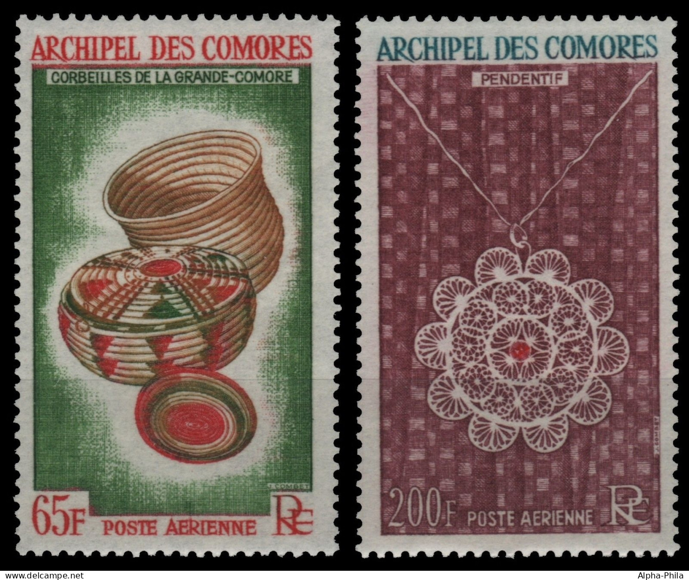 Komoren 1963 - Mi-Nr. 58-59 ** - MNH - Kunsthandwerk - Comores (1975-...)