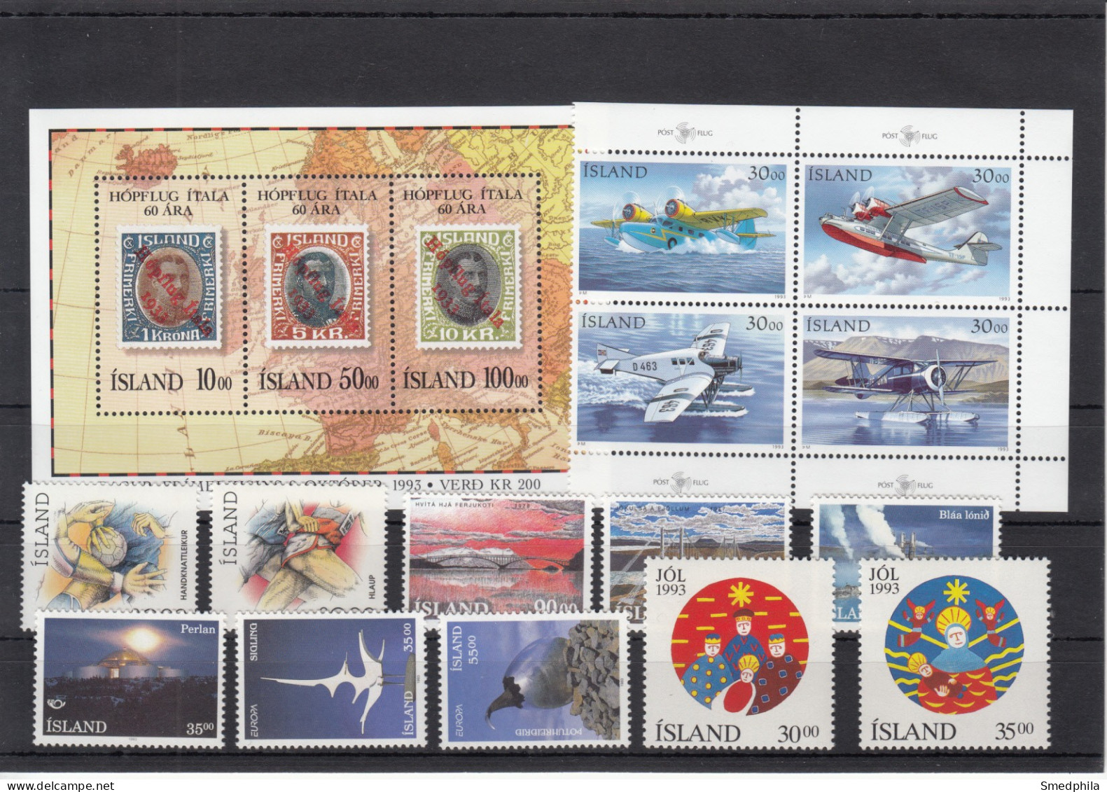 Iceland 1993 - Full Year MNH ** - Années Complètes