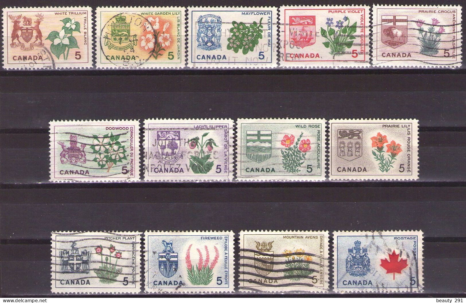 Canada 1964 - ELIZABETH II - Mi 362-374 USED - Gebruikt