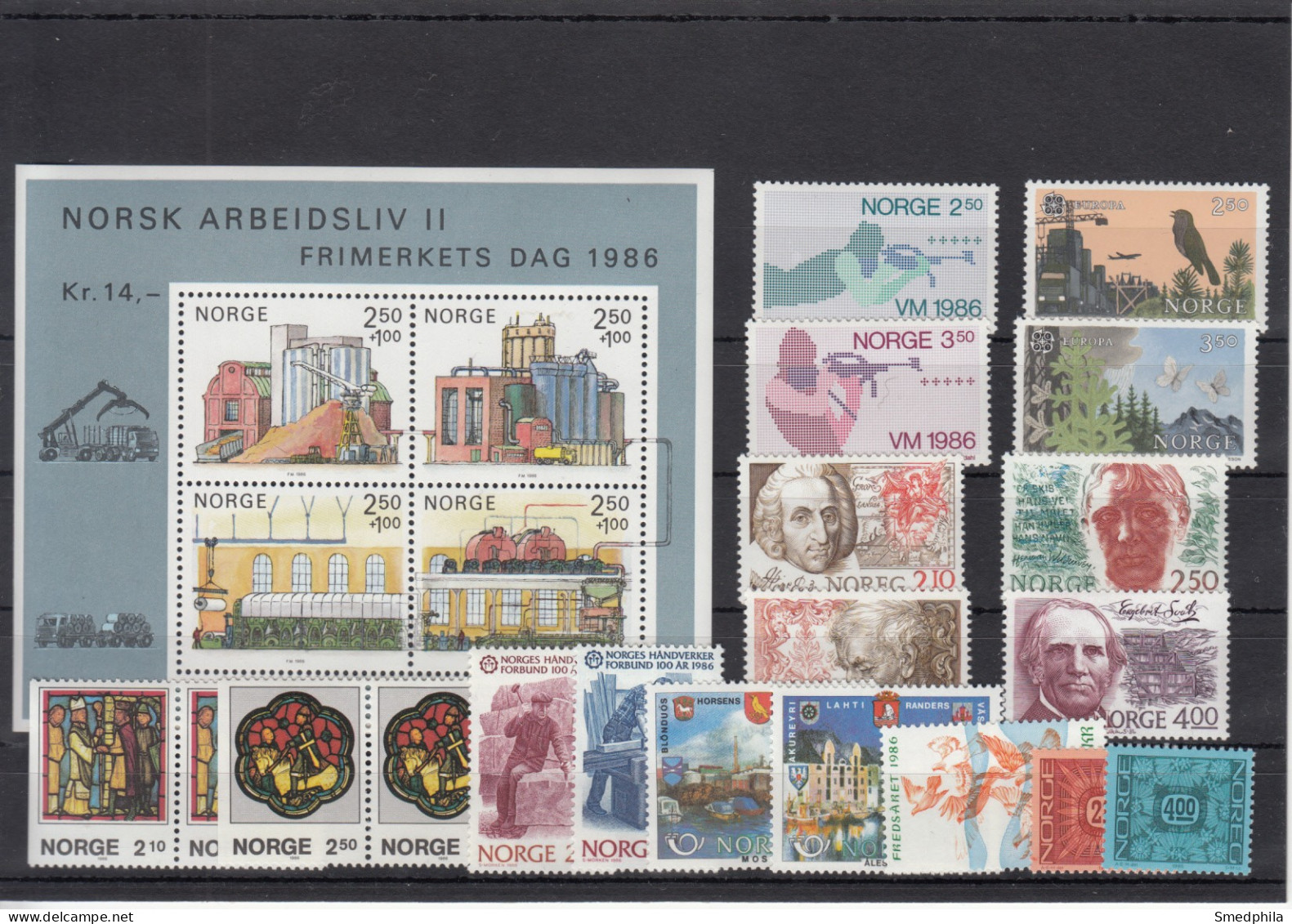 Norway 1986 - Full Year MNH ** - Años Completos