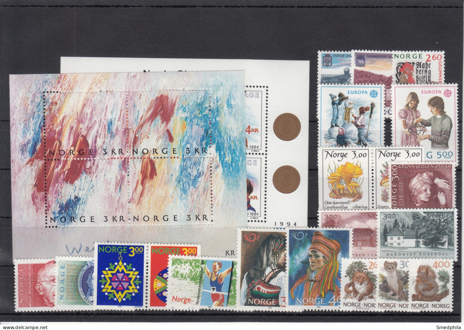 Norway 1989 - Full Year MNH ** - Años Completos