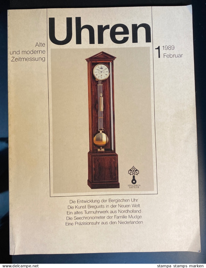 Zeitschrift Alte Uhren Und Moderne Zeitmessung Heft 1/1989 Mit 90 Seiten, Hervorragende Artikel Zum Thema Uhren - Ocio & Colecciones