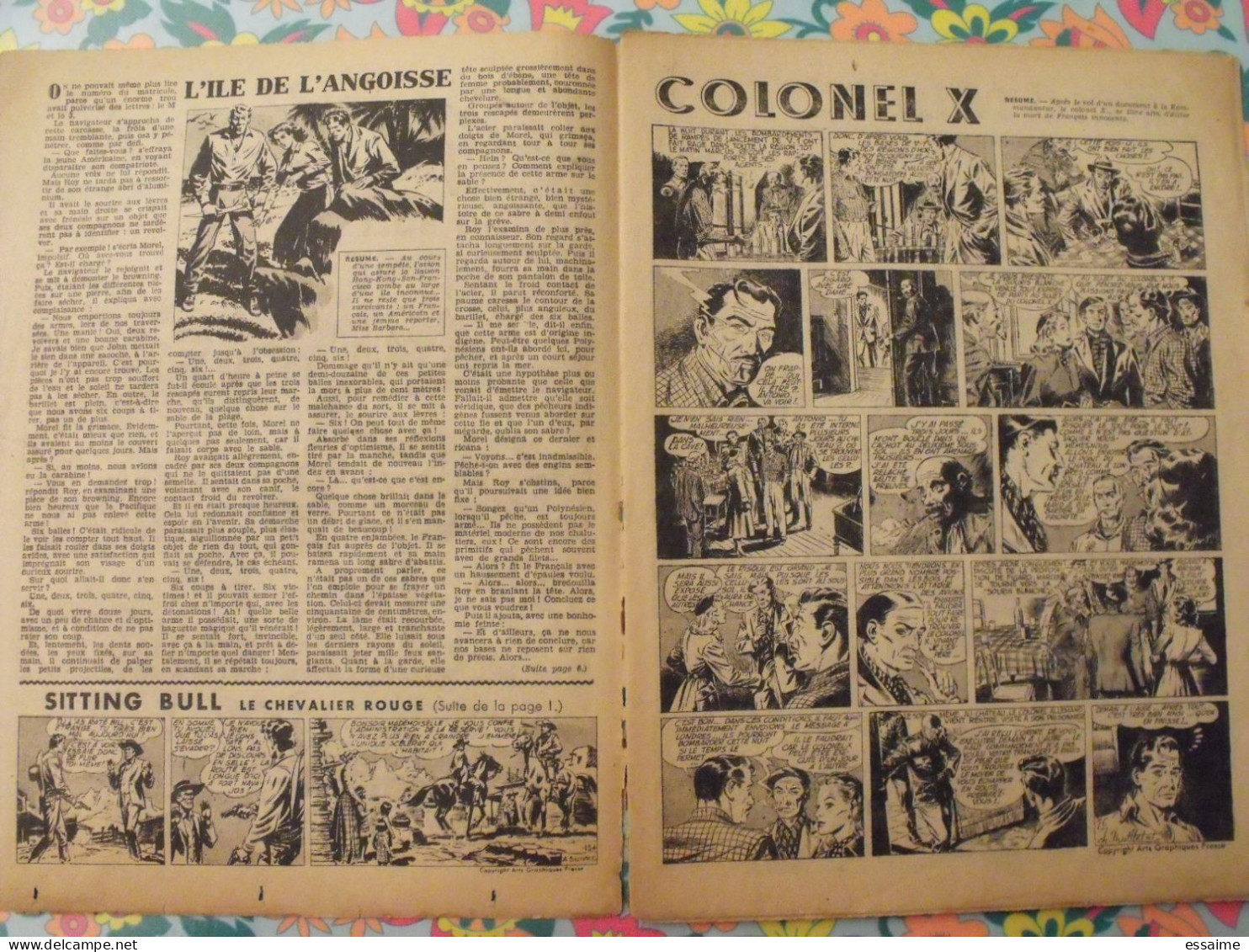 9 Numéros De Coq Hardi De 1951. Sitting Bull, Jacques Canada, Roland, Marco Polo, Père Noël. A Redécouvrir - Autres & Non Classés