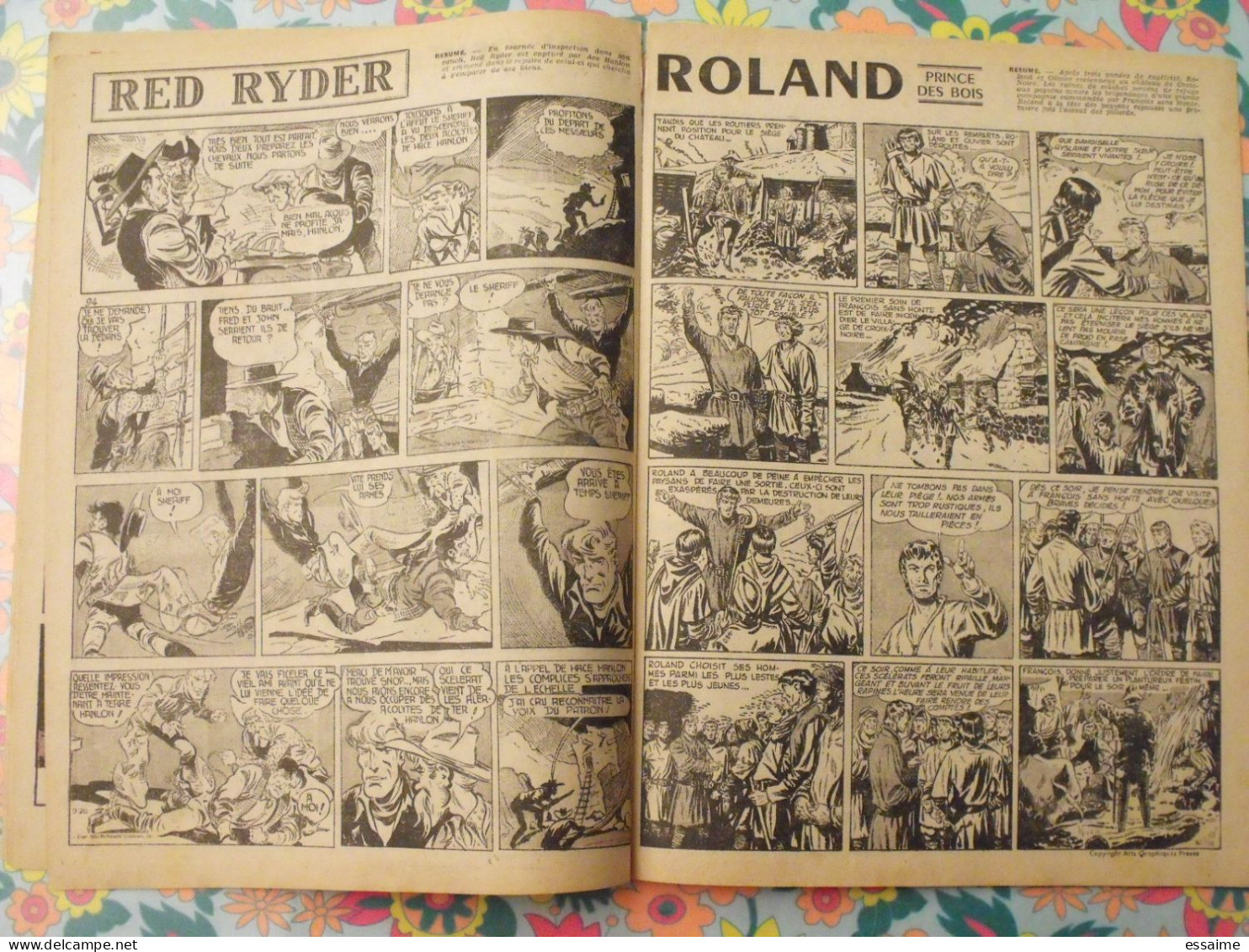 9 numéros de Coq Hardi de 1951. Sitting Bull, jacques canada, roland, marco polo, père noël. A redécouvrir