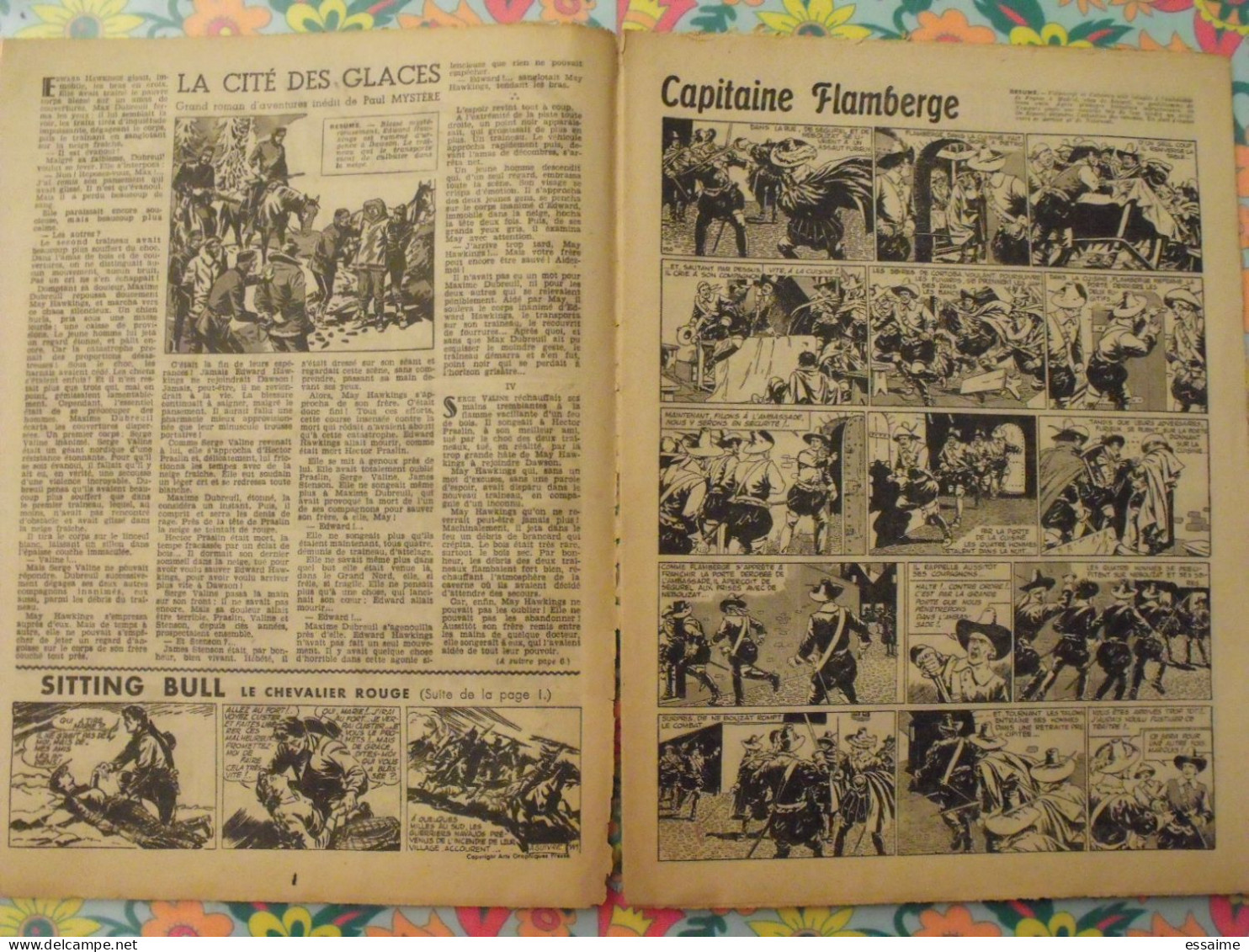 9 numéros de Coq Hardi de 1951. Sitting Bull, jacques canada, roland, marco polo, père noël. A redécouvrir