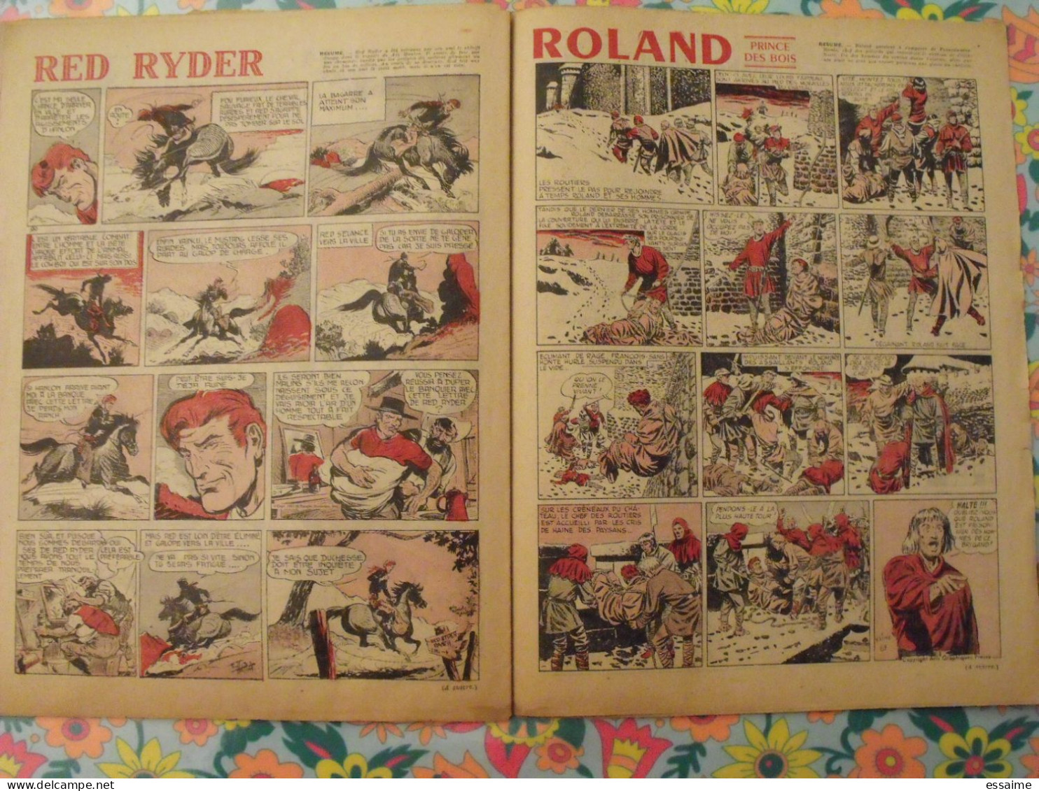 9 numéros de Coq Hardi de 1951. Sitting Bull, jacques canada, roland, marco polo, père noël. A redécouvrir