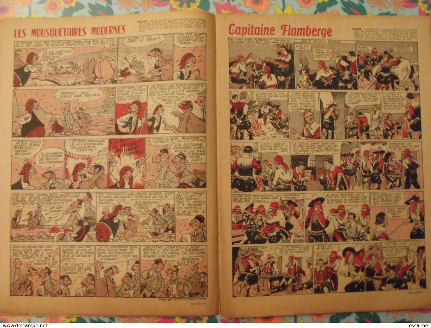 9 numéros de Coq Hardi de 1951. Sitting Bull, jacques canada, roland, marco polo, père noël. A redécouvrir