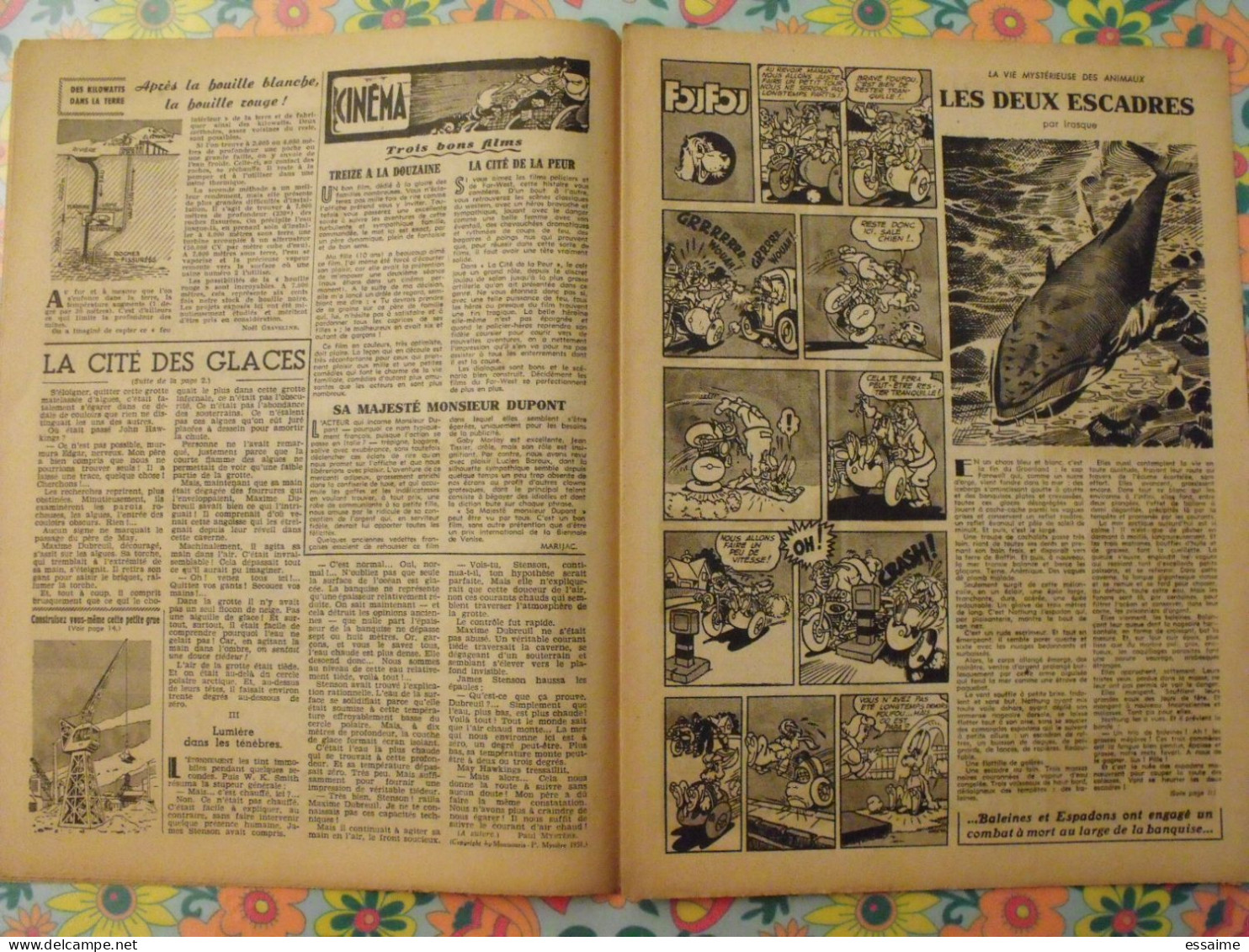 9 numéros de Coq Hardi de 1951. Sitting Bull, jacques canada, roland, marco polo, père noël. A redécouvrir