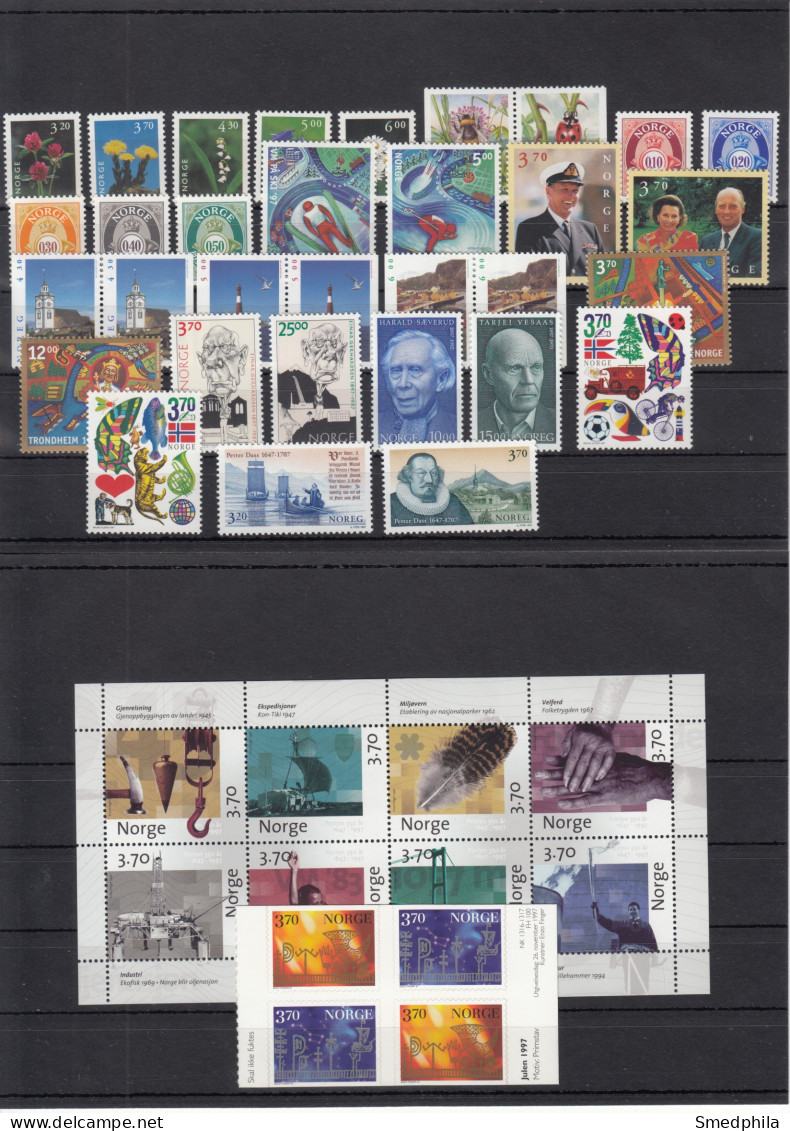 Norway 1997 - Full Year MNH ** - Años Completos