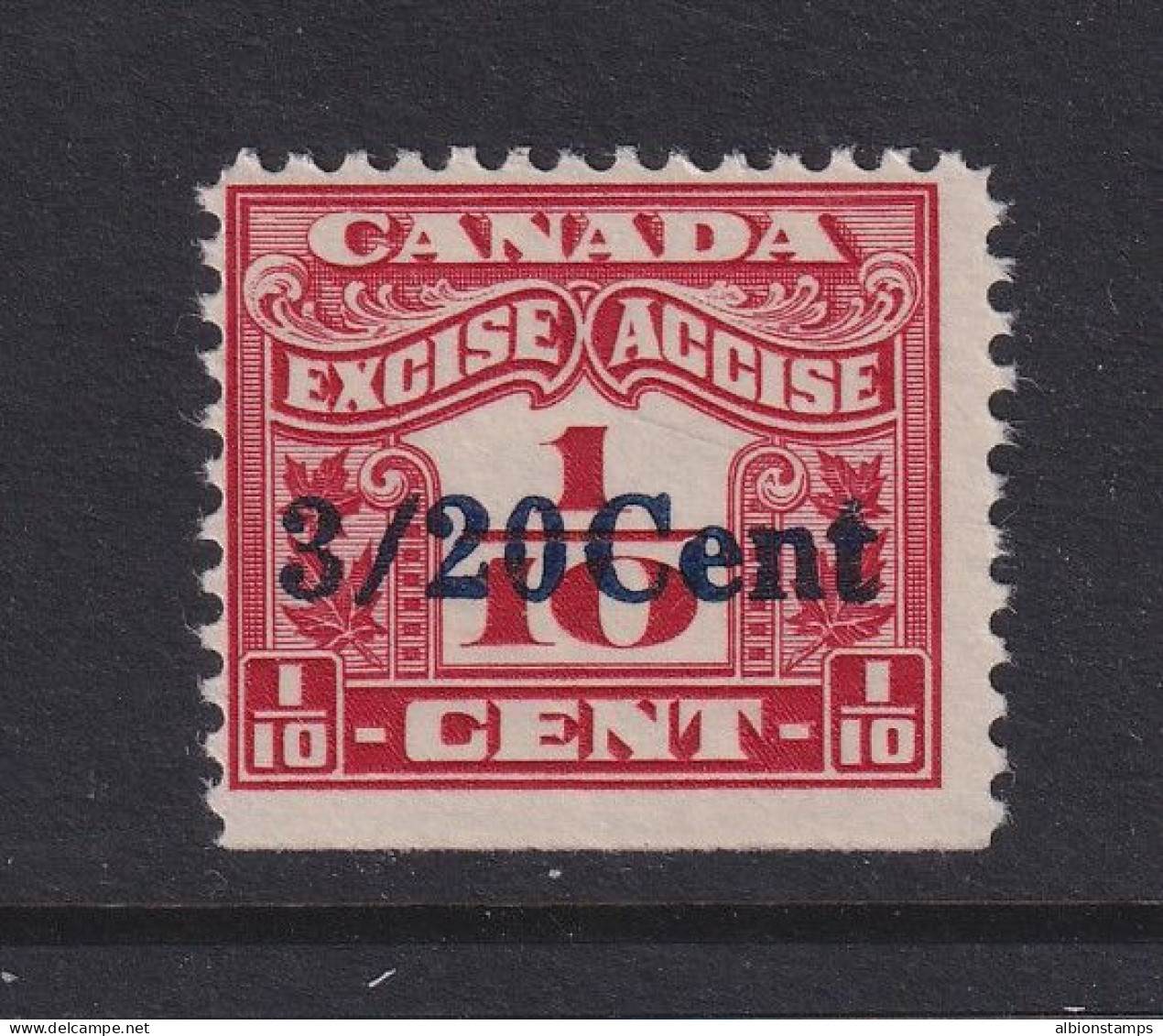 Canada Revenue (Federal), Van Dam FX50, MNH - Fiscale Zegels