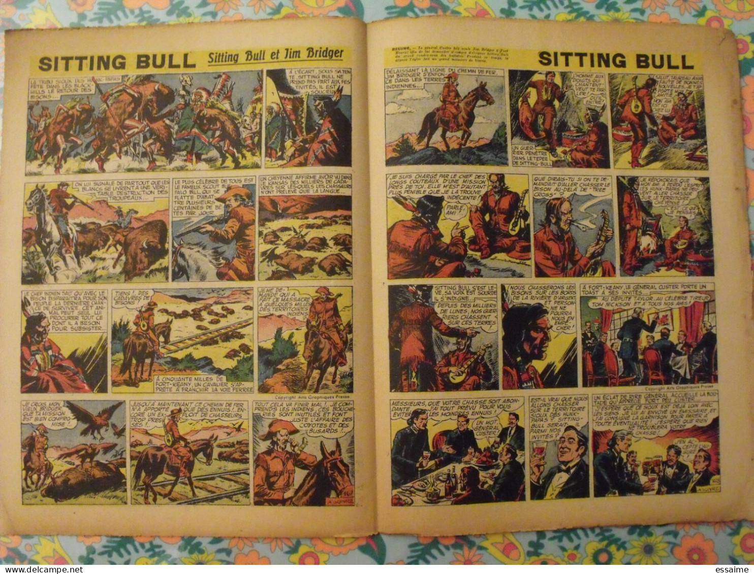 10 numéros de Coq Hardi de 1951. Sitting Bull, jacques canada, roland, marco polo, père noël, choucas. A redécouvrir