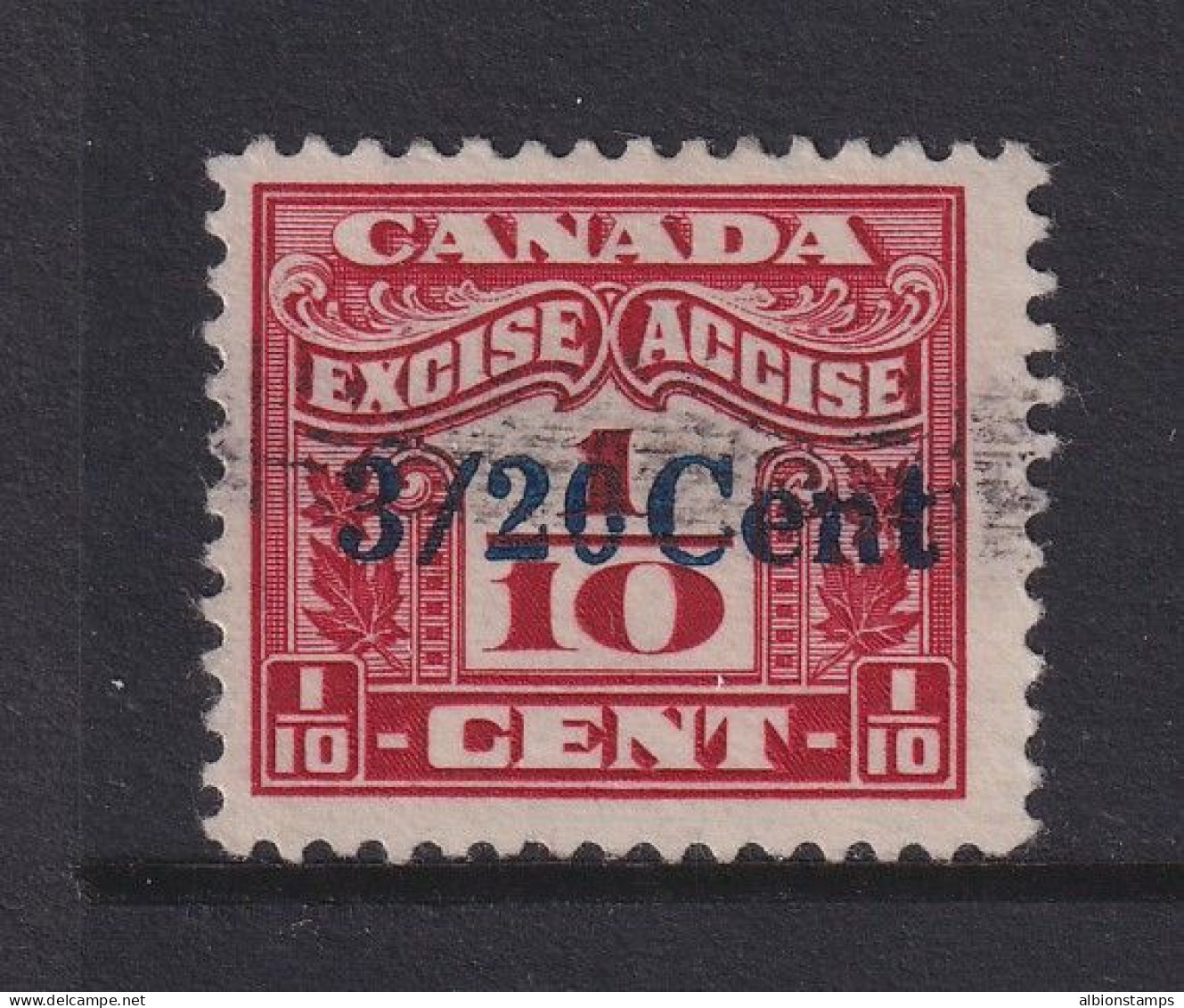 Canada Revenue (Federal), Van Dam FX50, Used - Steuermarken