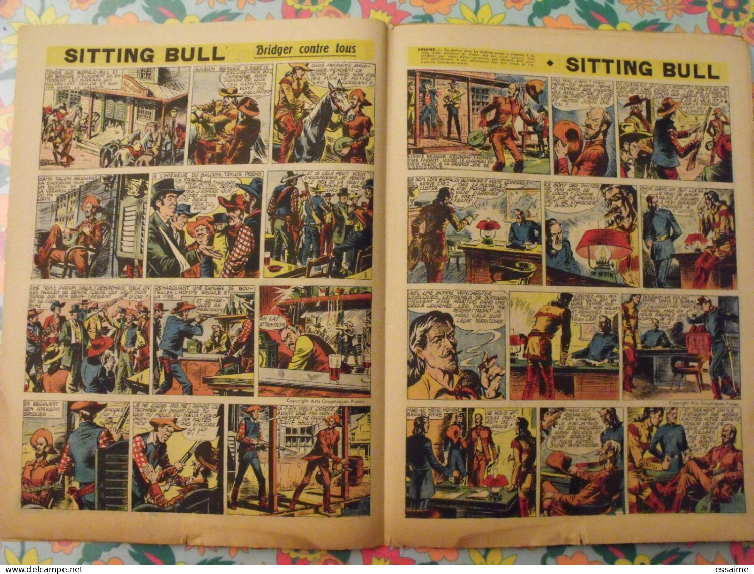 10 numéros de Coq Hardi de 1951. Sitting Bull, flamberge, roland, foufou, baby baluchon mat. A redécouvrir