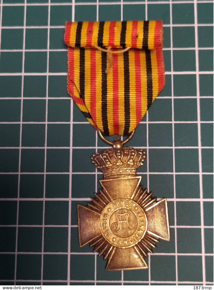 MEDAILLE DECORATION MILITAIRE DE 1ERE CLASSE POUR ANCIENNETE, BELGIQUE - België