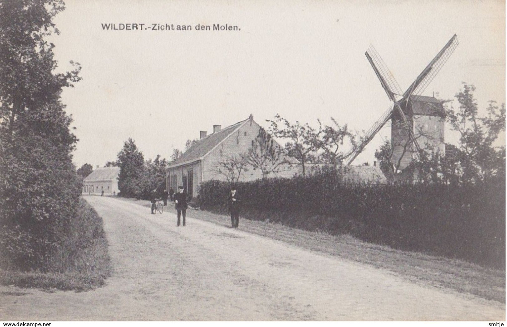 WILDERT ESSEN KALMTHOUT 1912 ZICHT AAN DE MOLEN - KLEINE ANIMATIE - UITG ONBEKEND-VERVOORT WUUSTWEZEL? - Essen