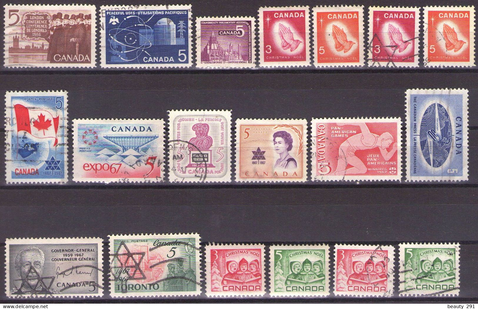 Canada 1966-1967 - ELIZABETH II - USED - Oblitérés