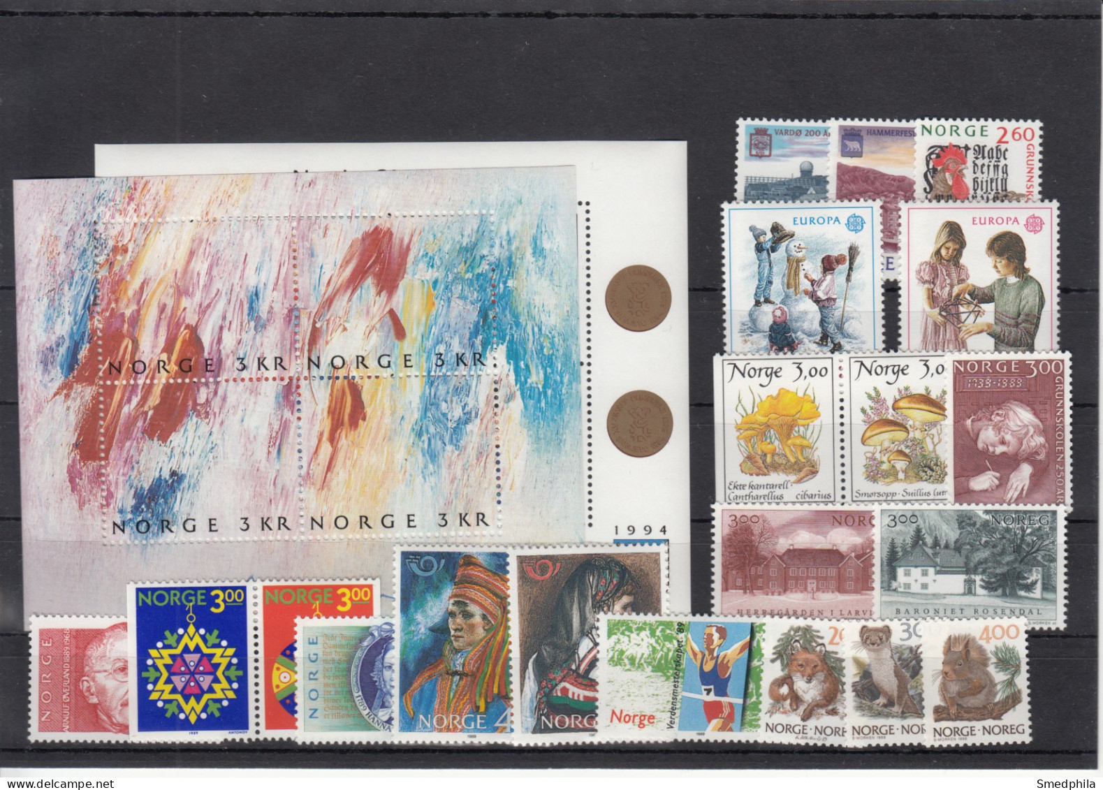 Norway 1989 - Full Year MNH ** - Années Complètes