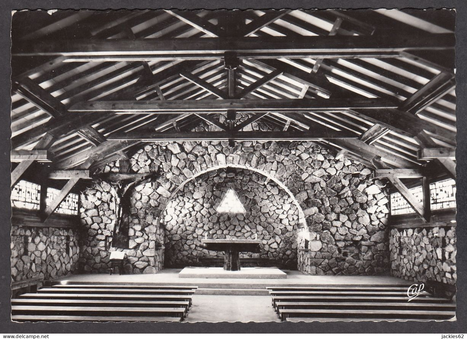 100920/ VÉNOSC, L'Alpe De Venosc, Intérieur De La Chapelle Saint-Benoit - Vénosc