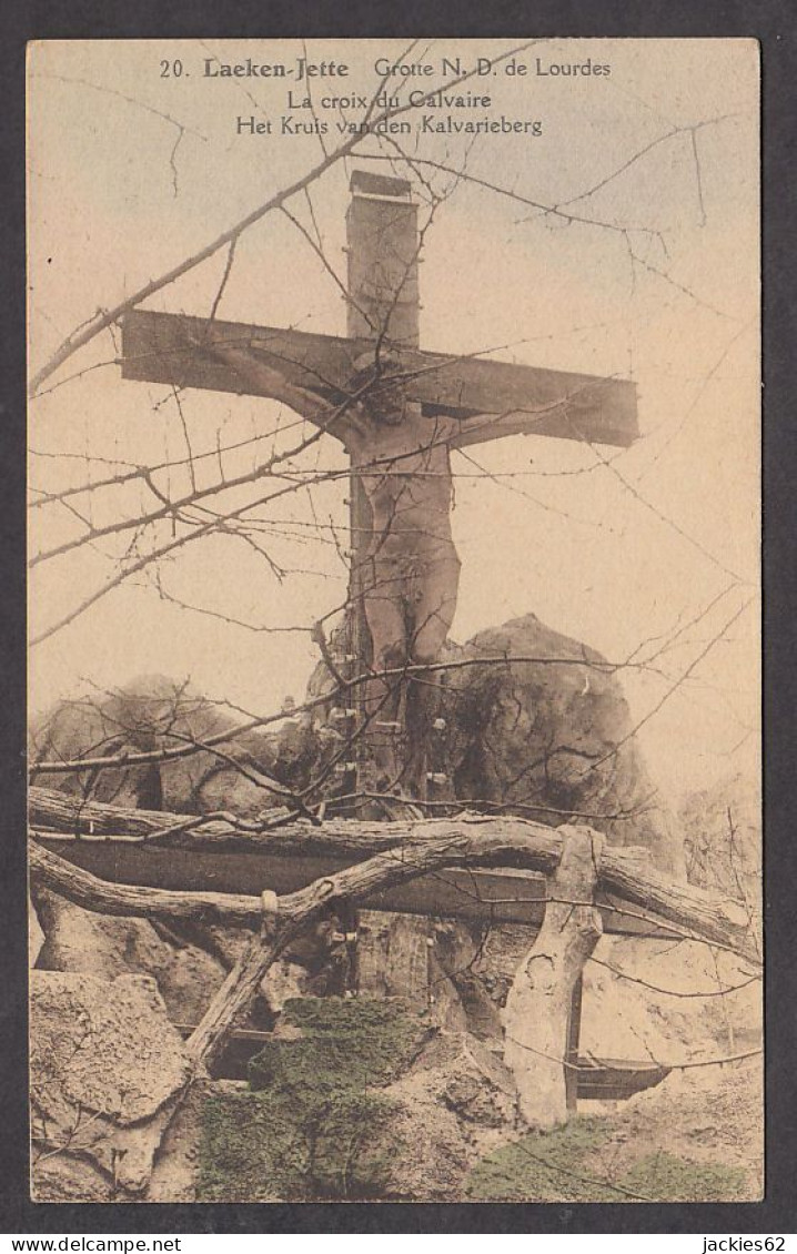 104286/ JETTE, Grotte N.D. De Lourdes, La Croix Du Calvaire - Jette